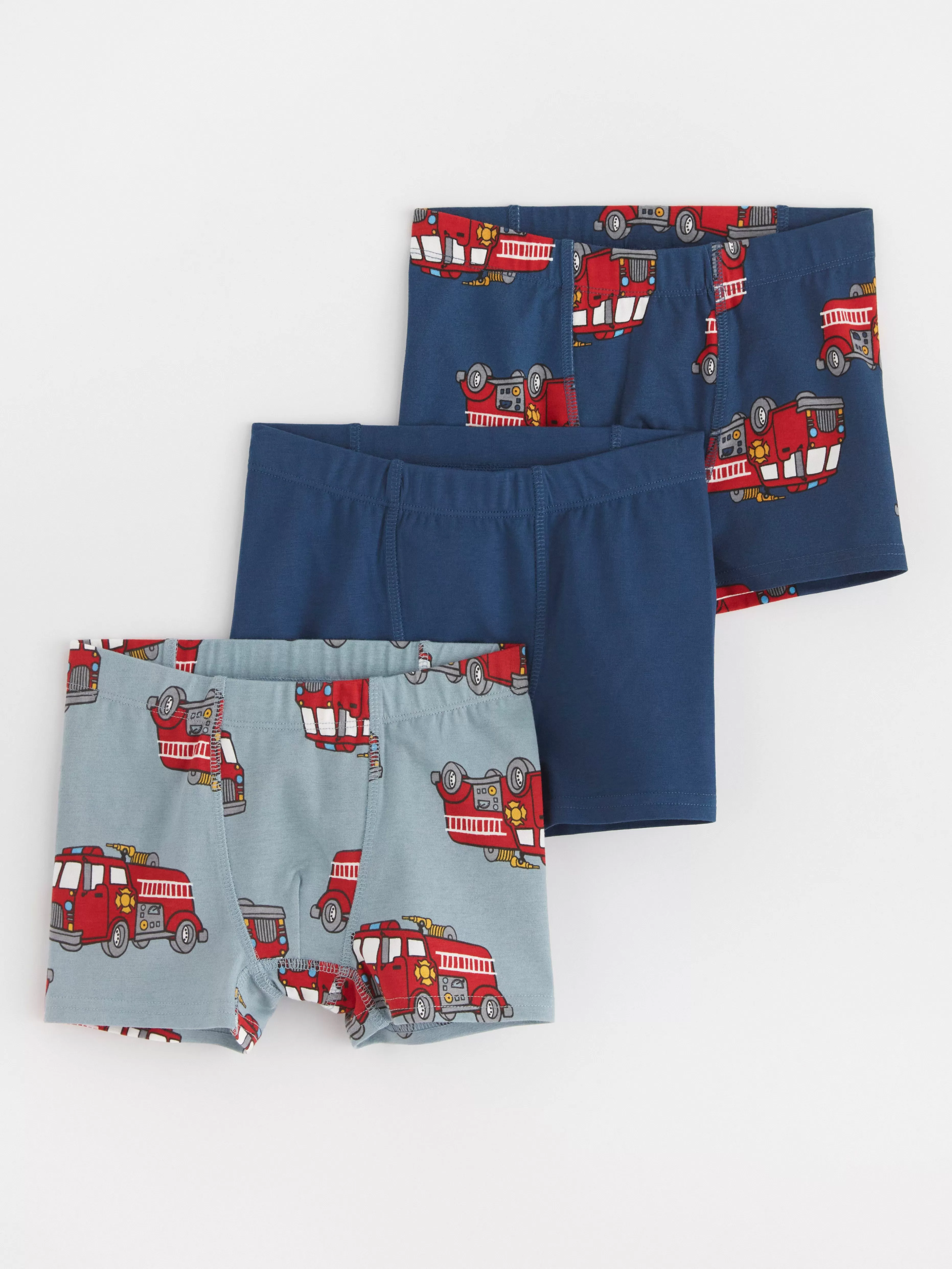 Barn Lindex 3-Pack Boxershorts Med Brandbilar