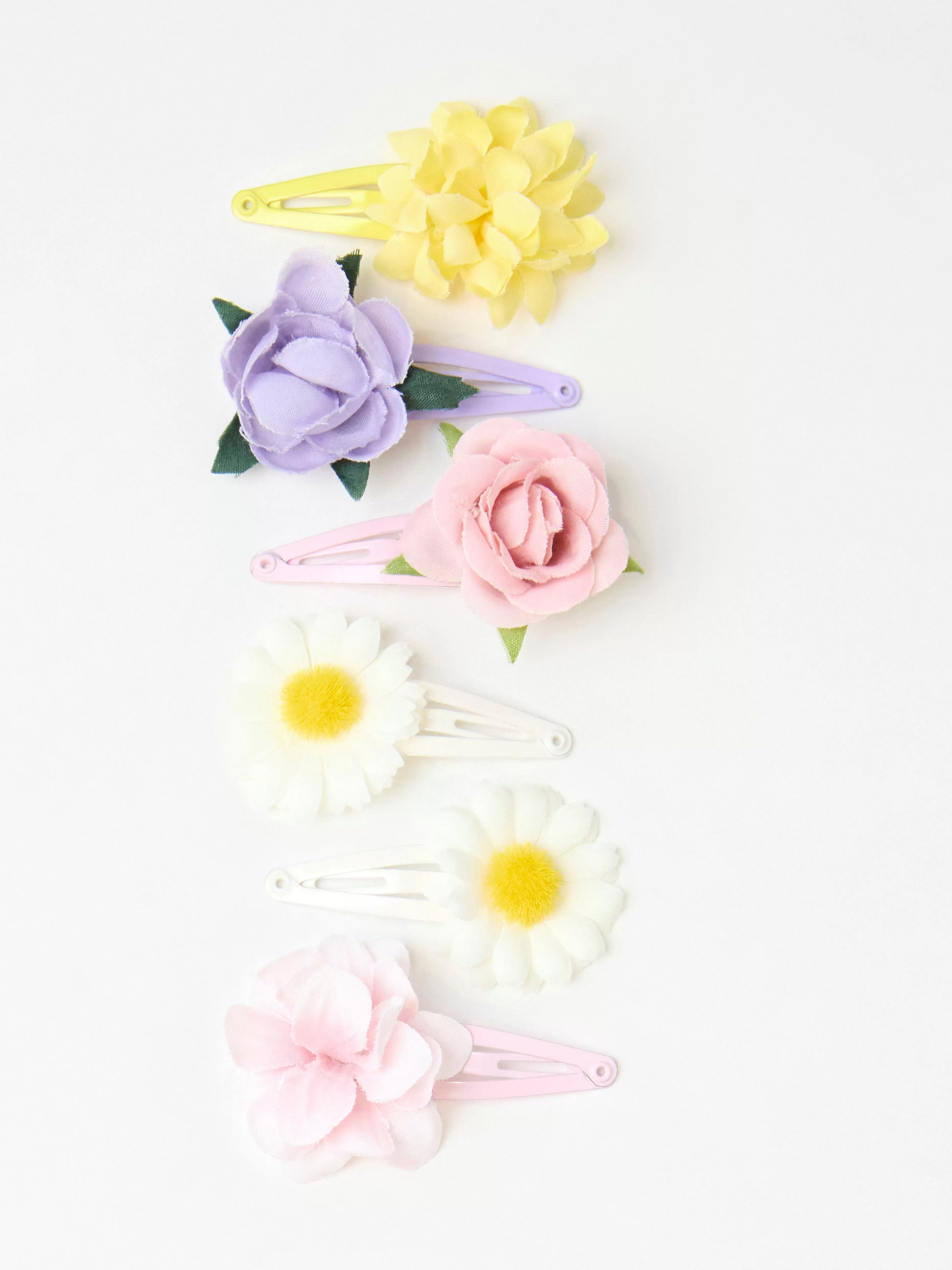 Barn Lindex 6-Pack Harspannen Med Blommor