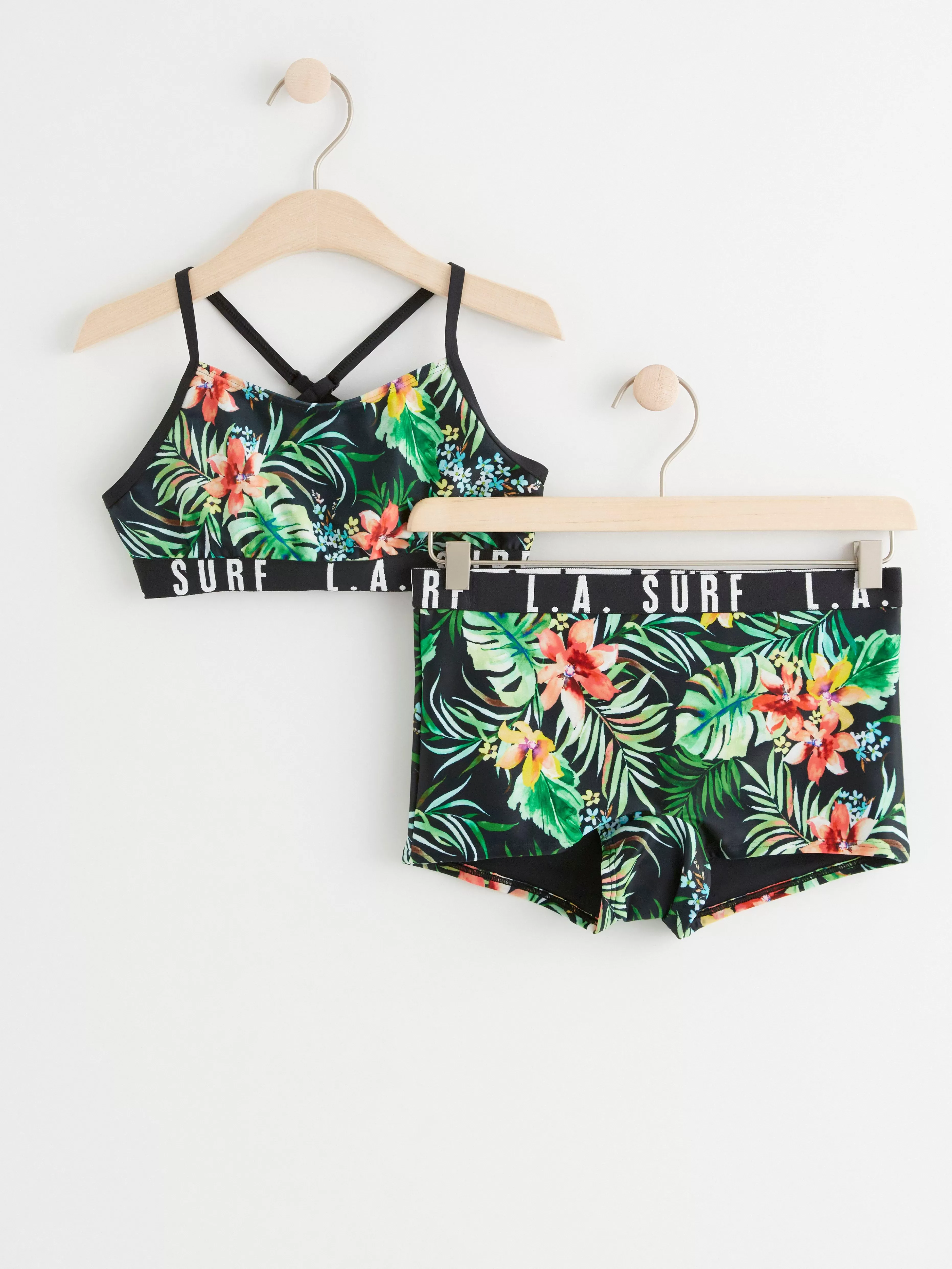 Barn Lindex Bikini Med Tropiska Blommor