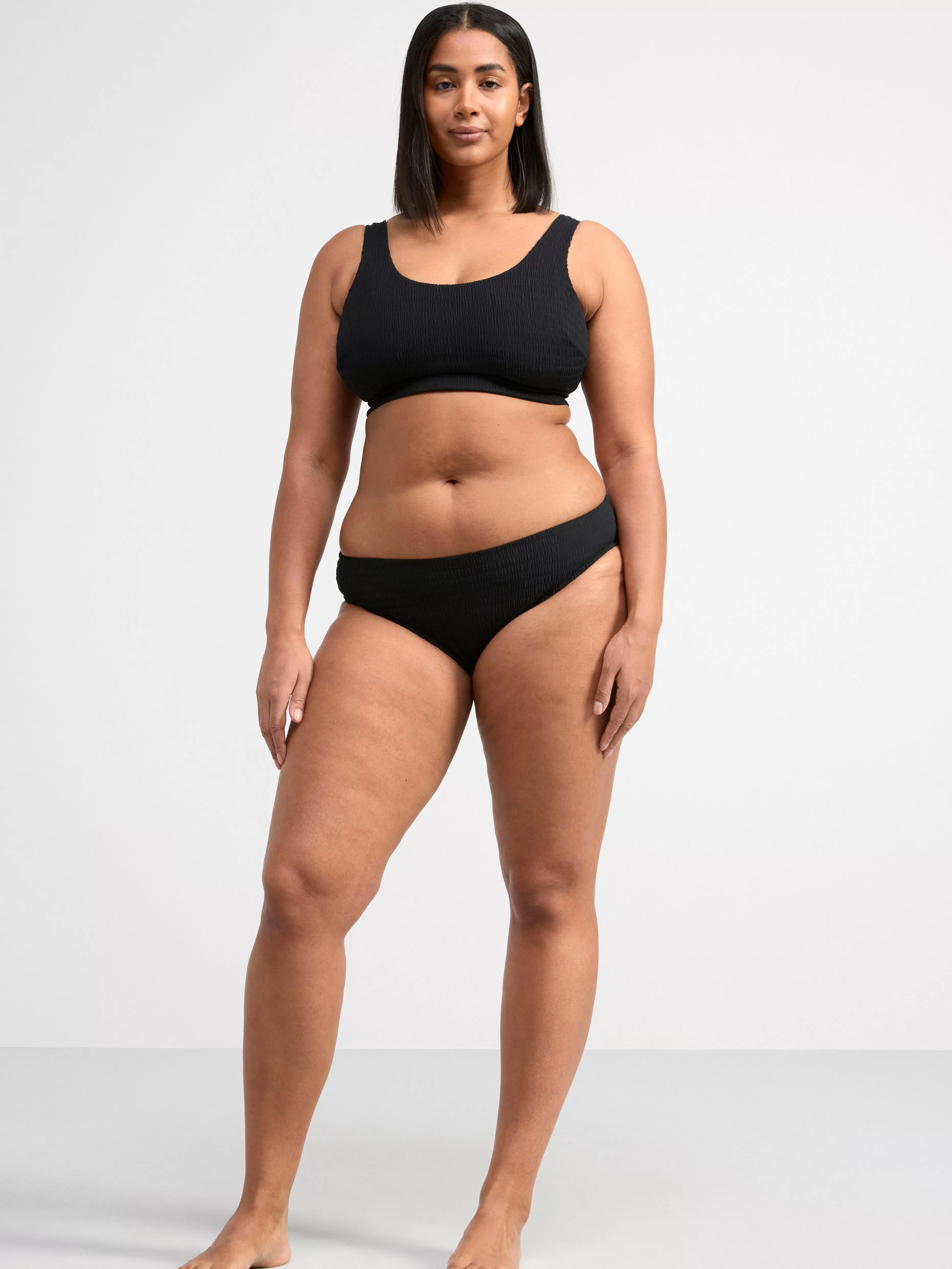 Dam Lindex Bikinitrosa Med Krinklad Struktur