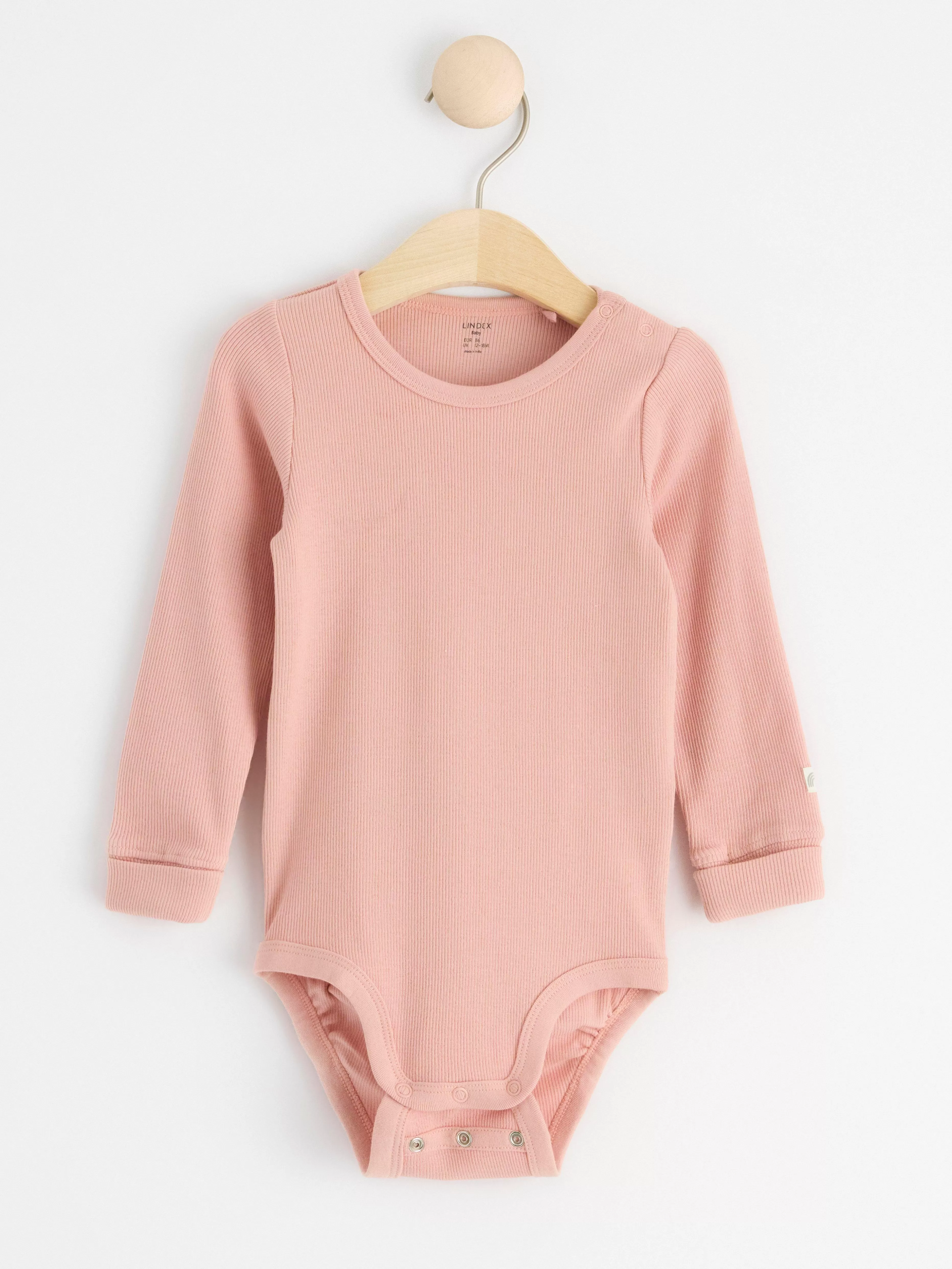 Bebis Lindex Langarmad Ribbad Body