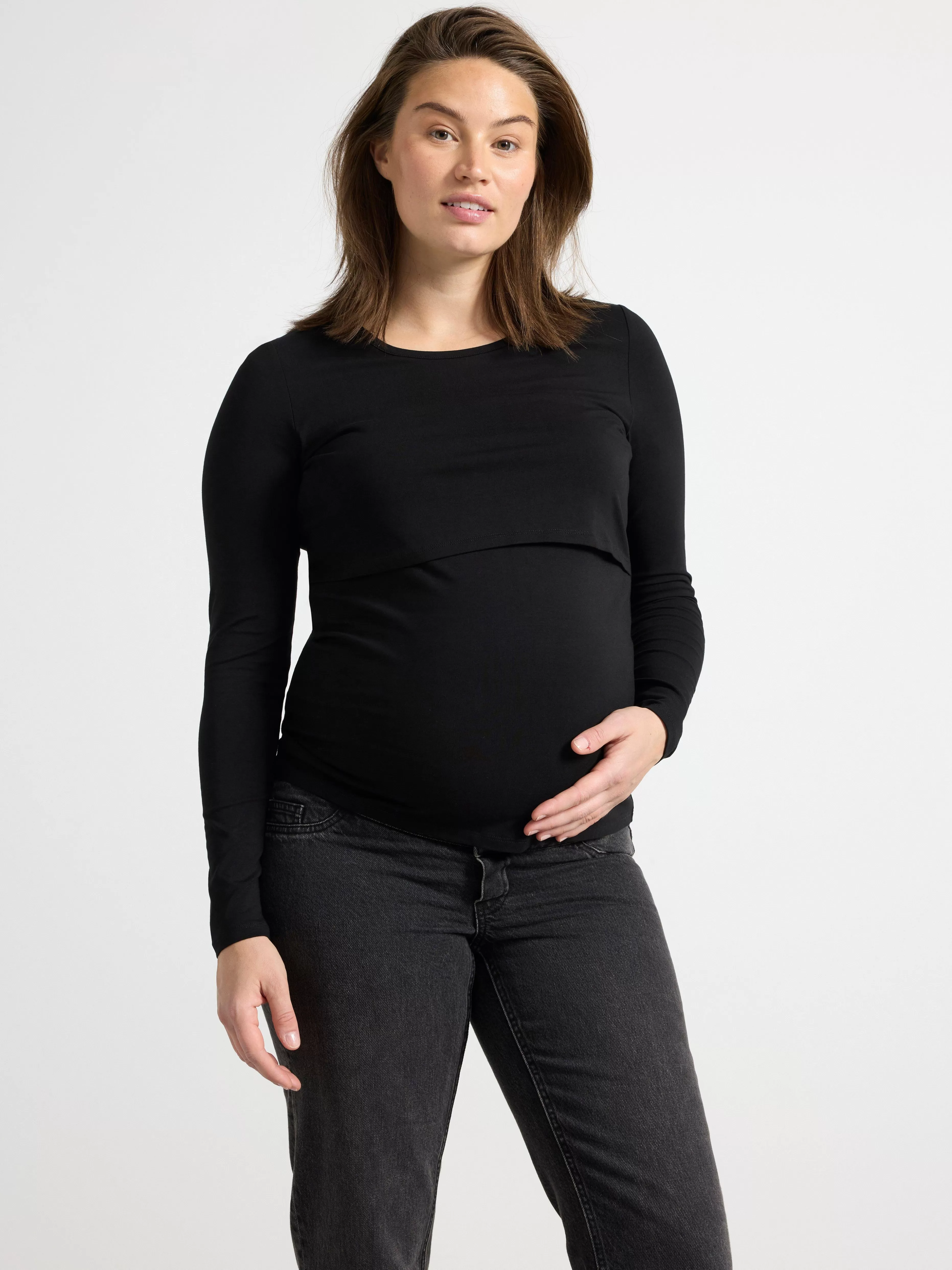 Dam Lindex Mom Langarmad Amningstopp