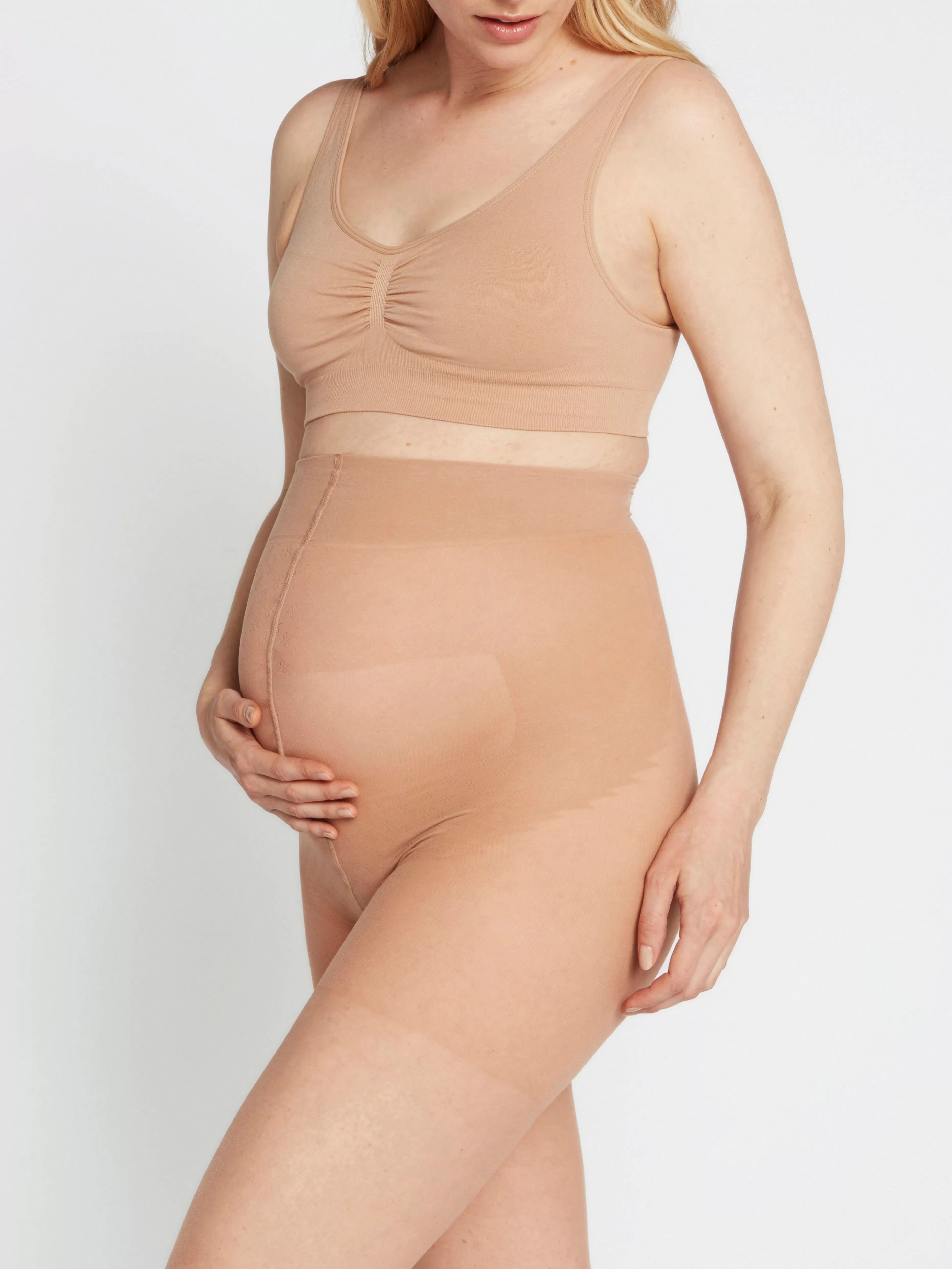 Dam Lindex Mom Medium Support Semi Shine Strumpbyxor 20 Denier