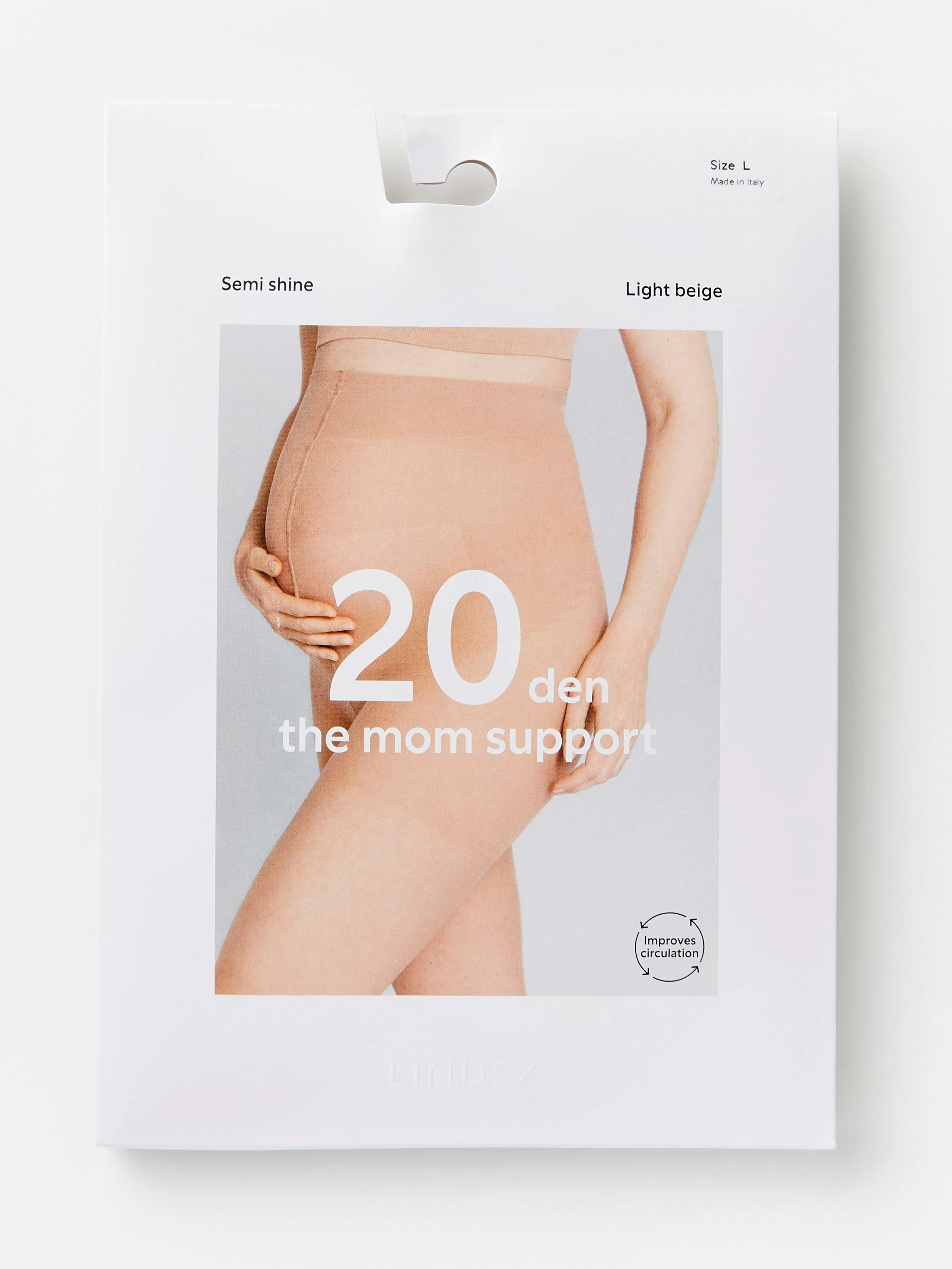 Dam Lindex Mom Medium Support Semi Shine Strumpbyxor 20 Denier
