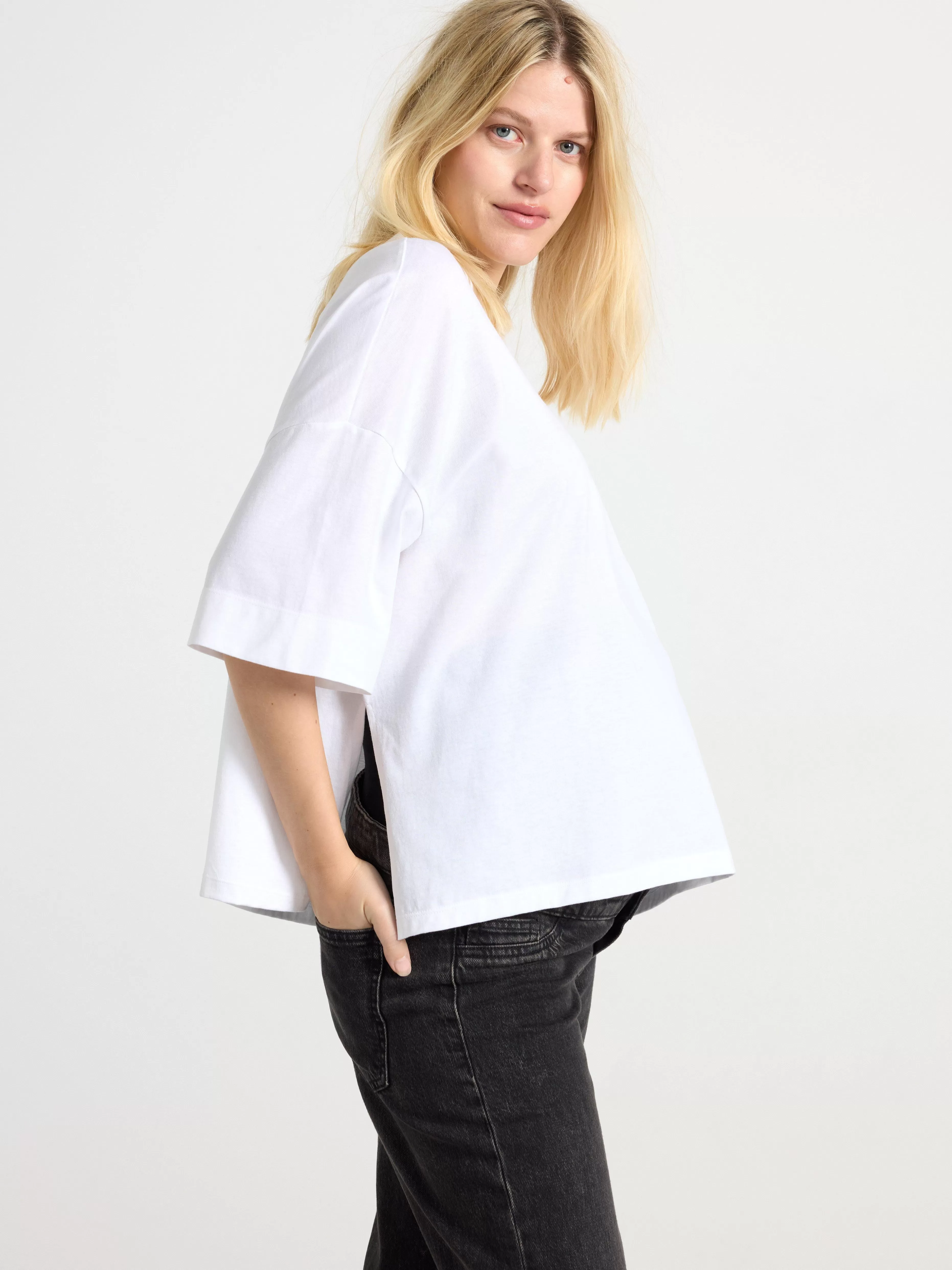 Dam Lindex Mom T-Shirt I Bomull