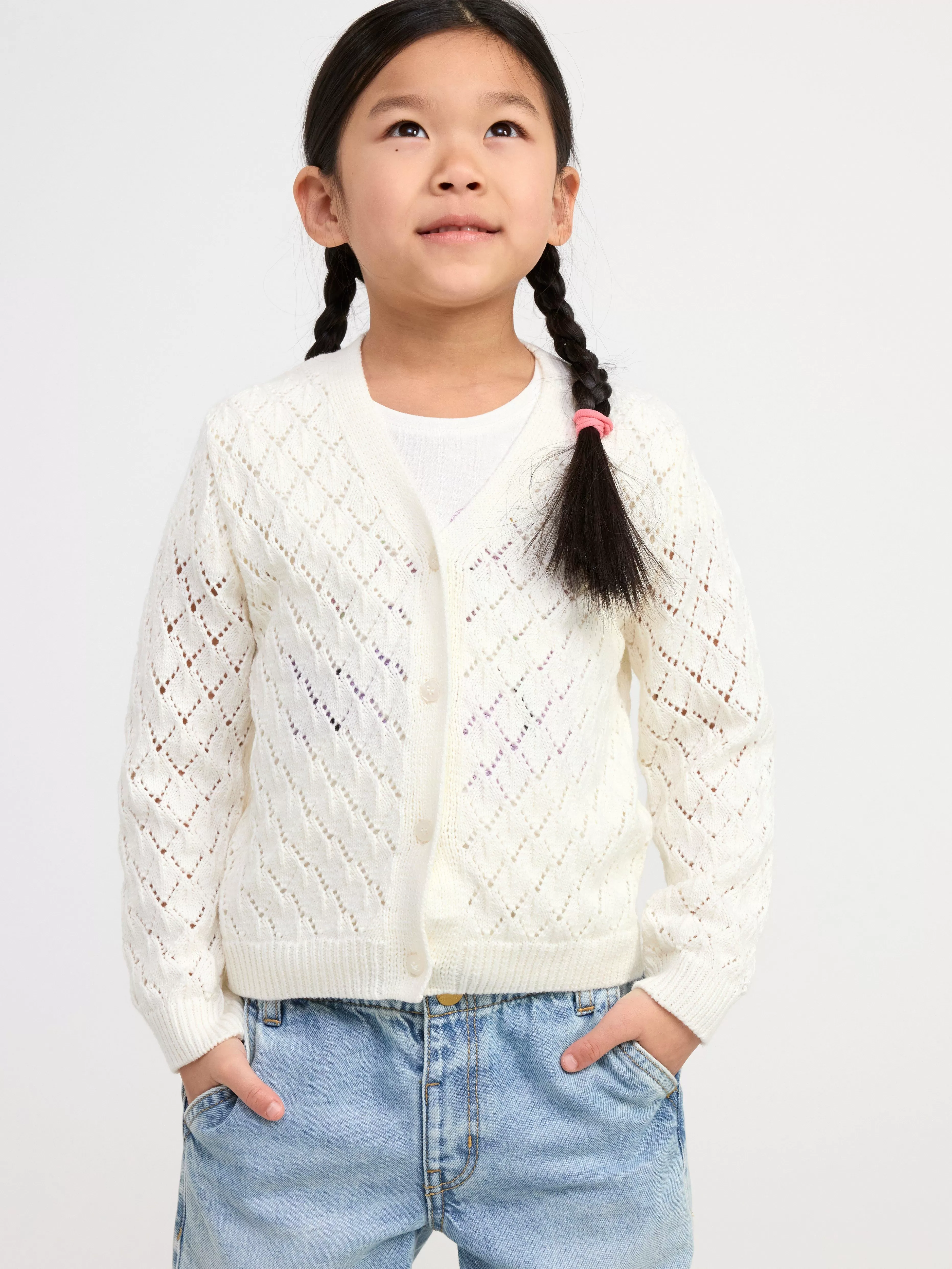 Barn Lindex Monsterstickad Cardigan