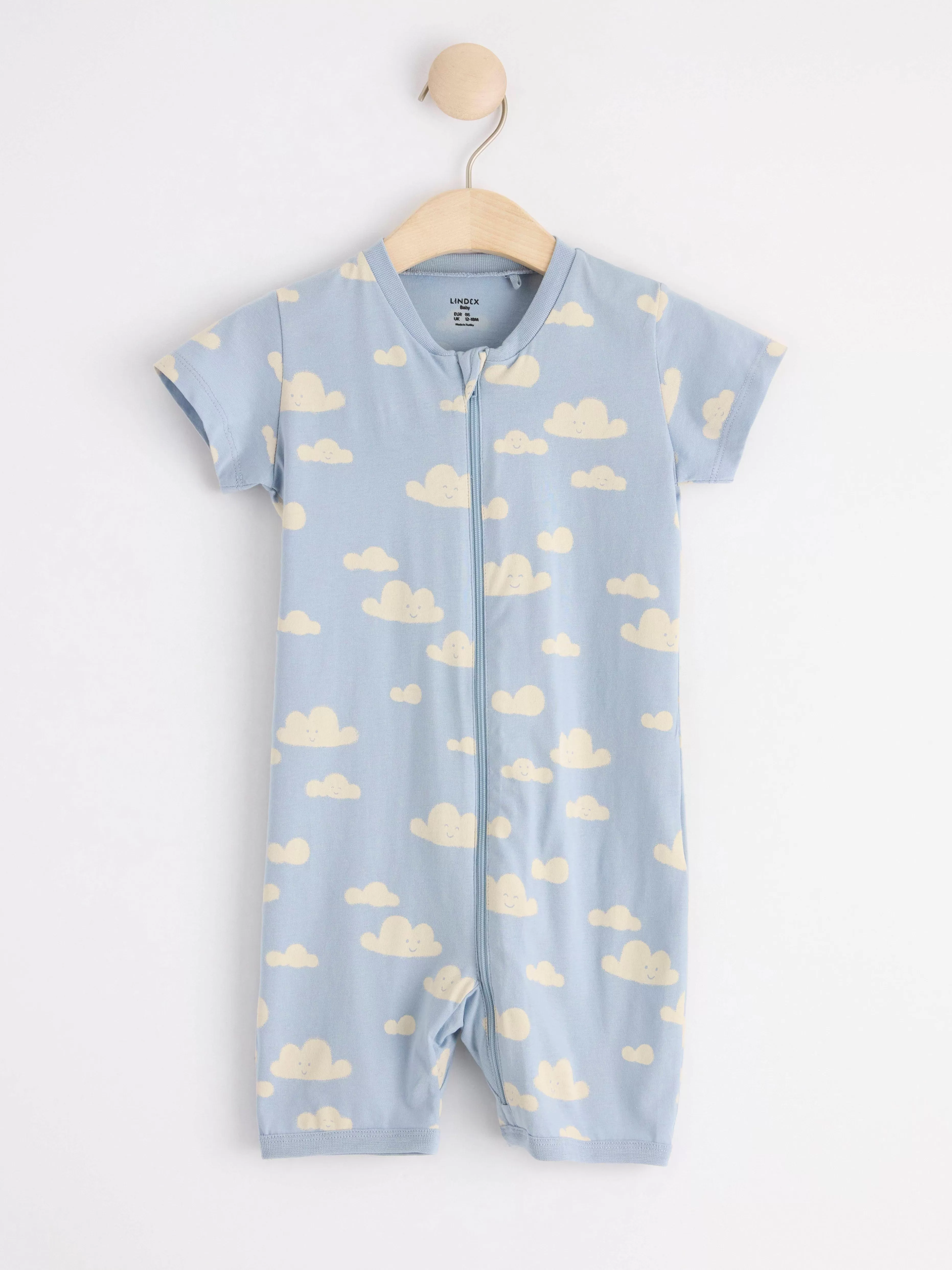 Bebis Lindex Pyjamasromper Med Moln
