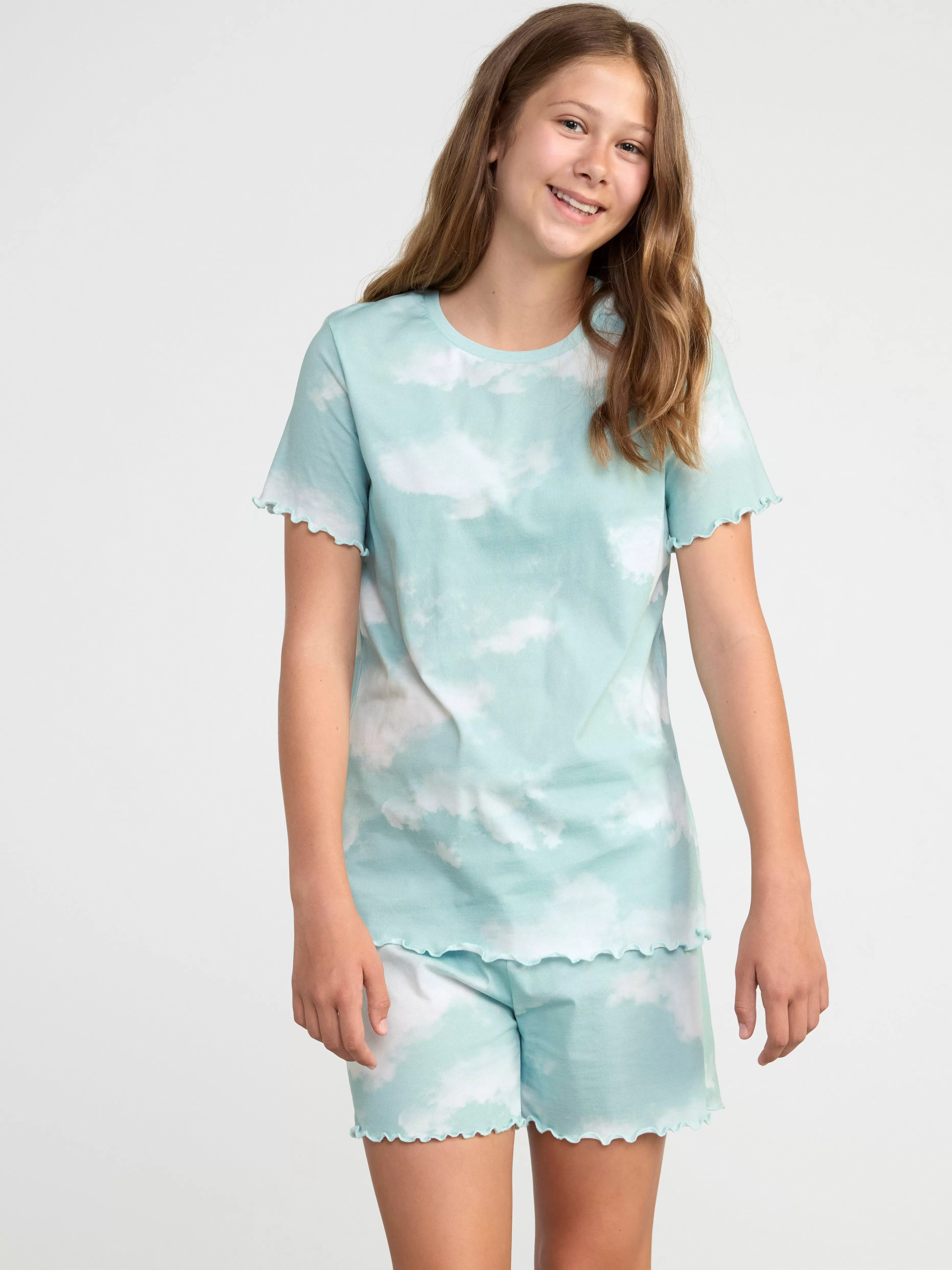 Barn Lindex Pyjamasset Med Moln