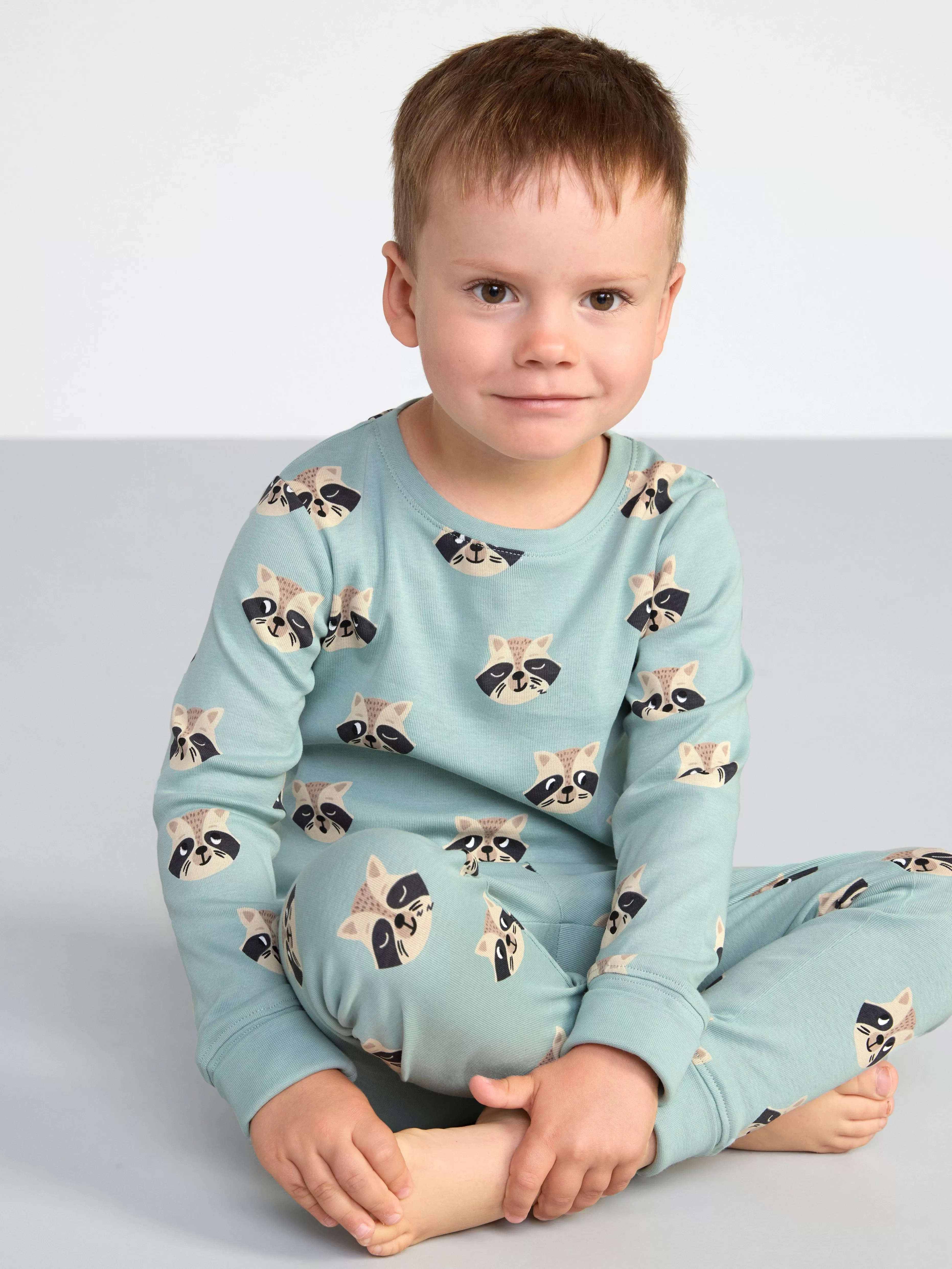Barn Lindex Pyjamasset Med Tvattbjornar