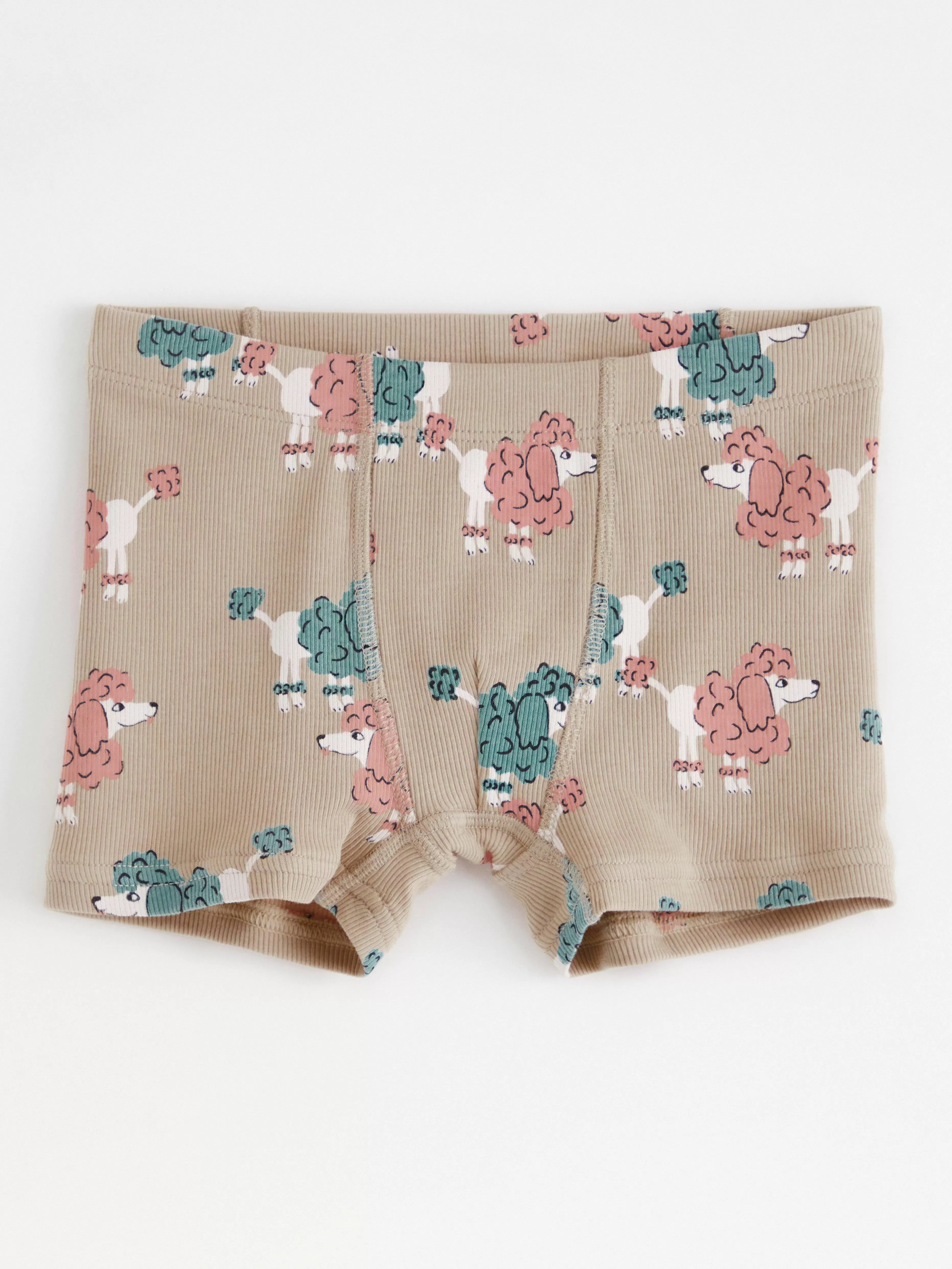 Barn Lindex Ribbade Boxershorts Med Pudlar