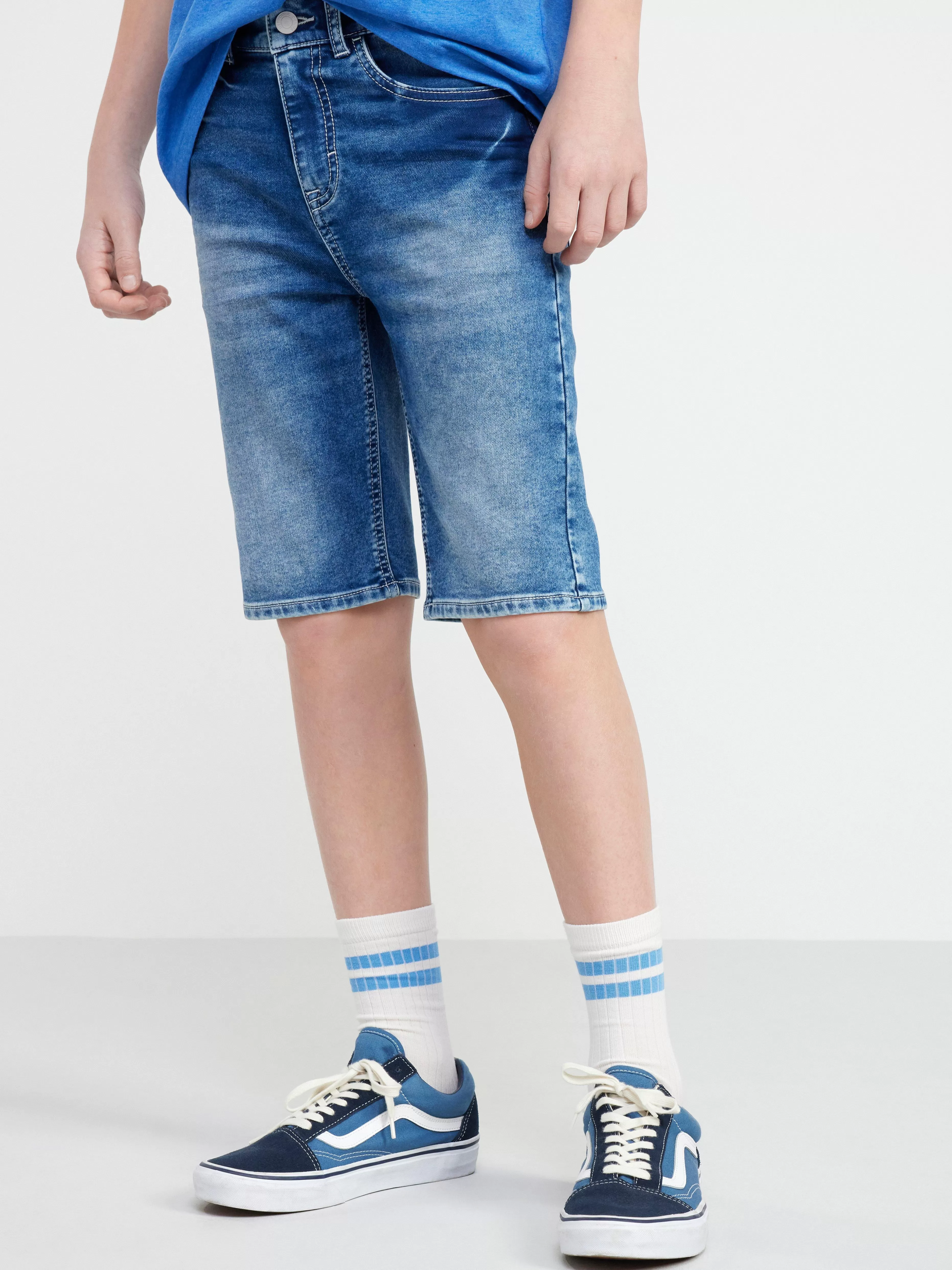 Barn Lindex Sam Jeansshorts Med Normalhog Midja Och Smal Passform