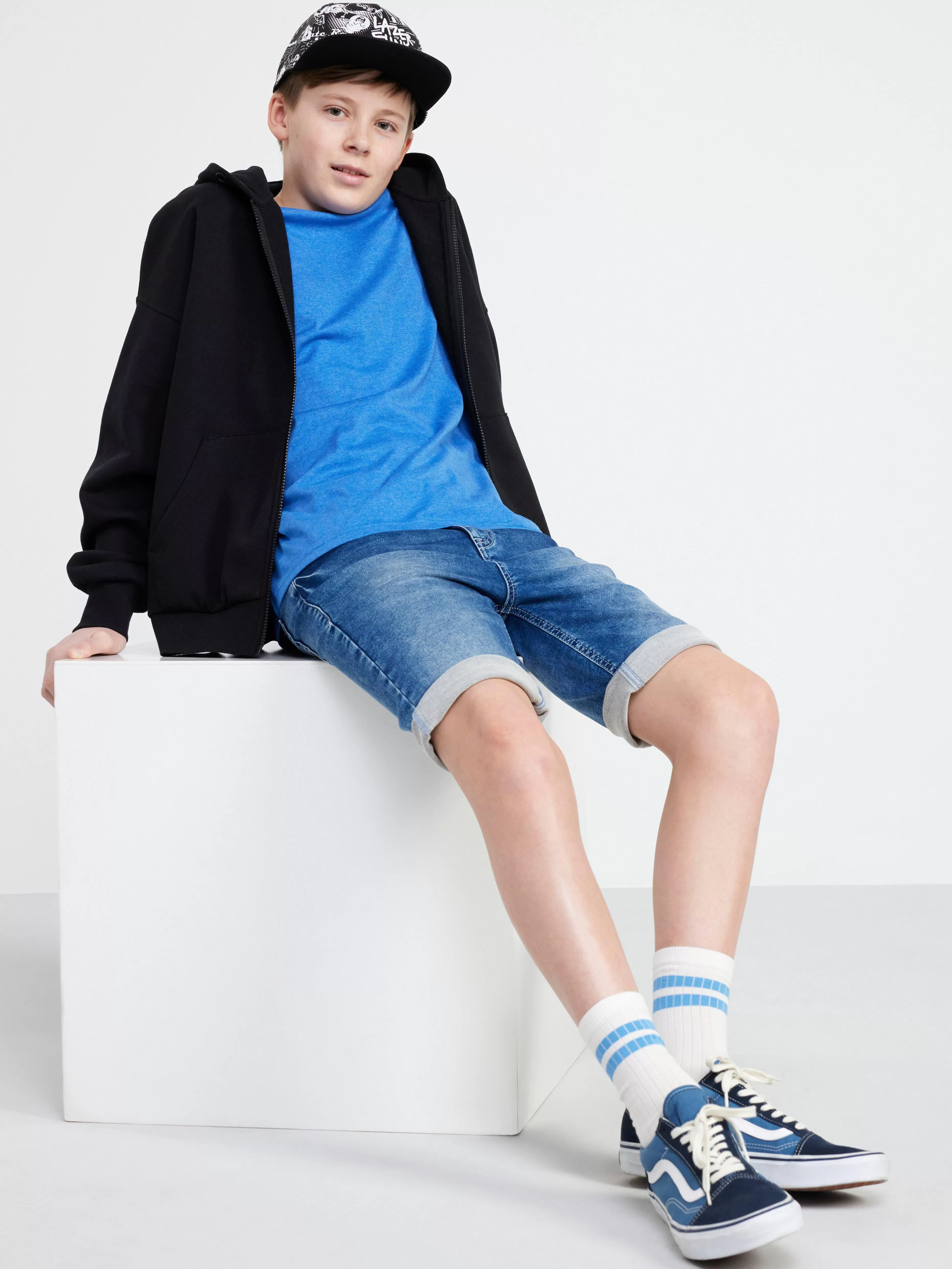 Barn Lindex Sam Jeansshorts Med Normalhog Midja Och Smal Passform