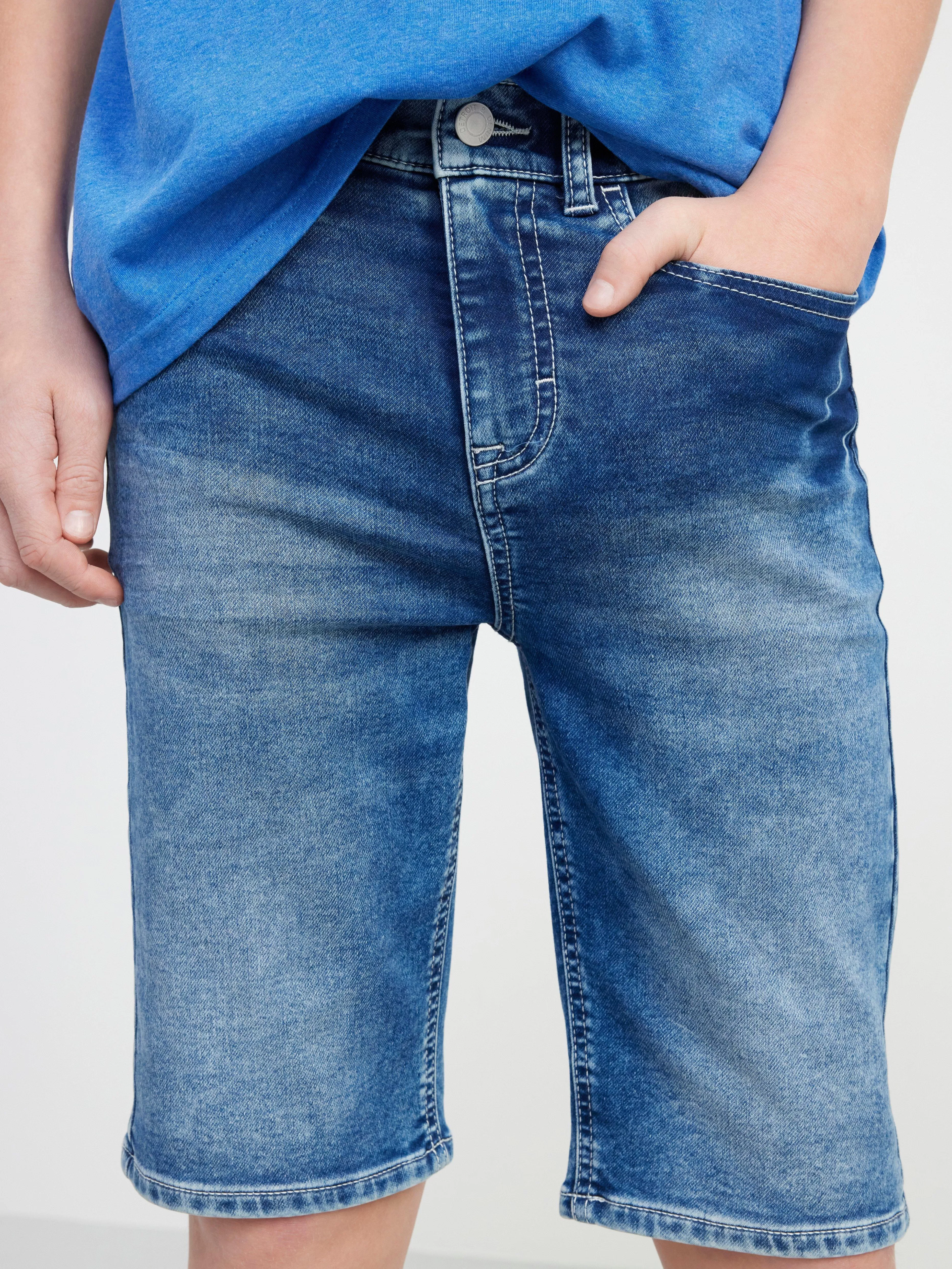Barn Lindex Sam Jeansshorts Med Normalhog Midja Och Smal Passform