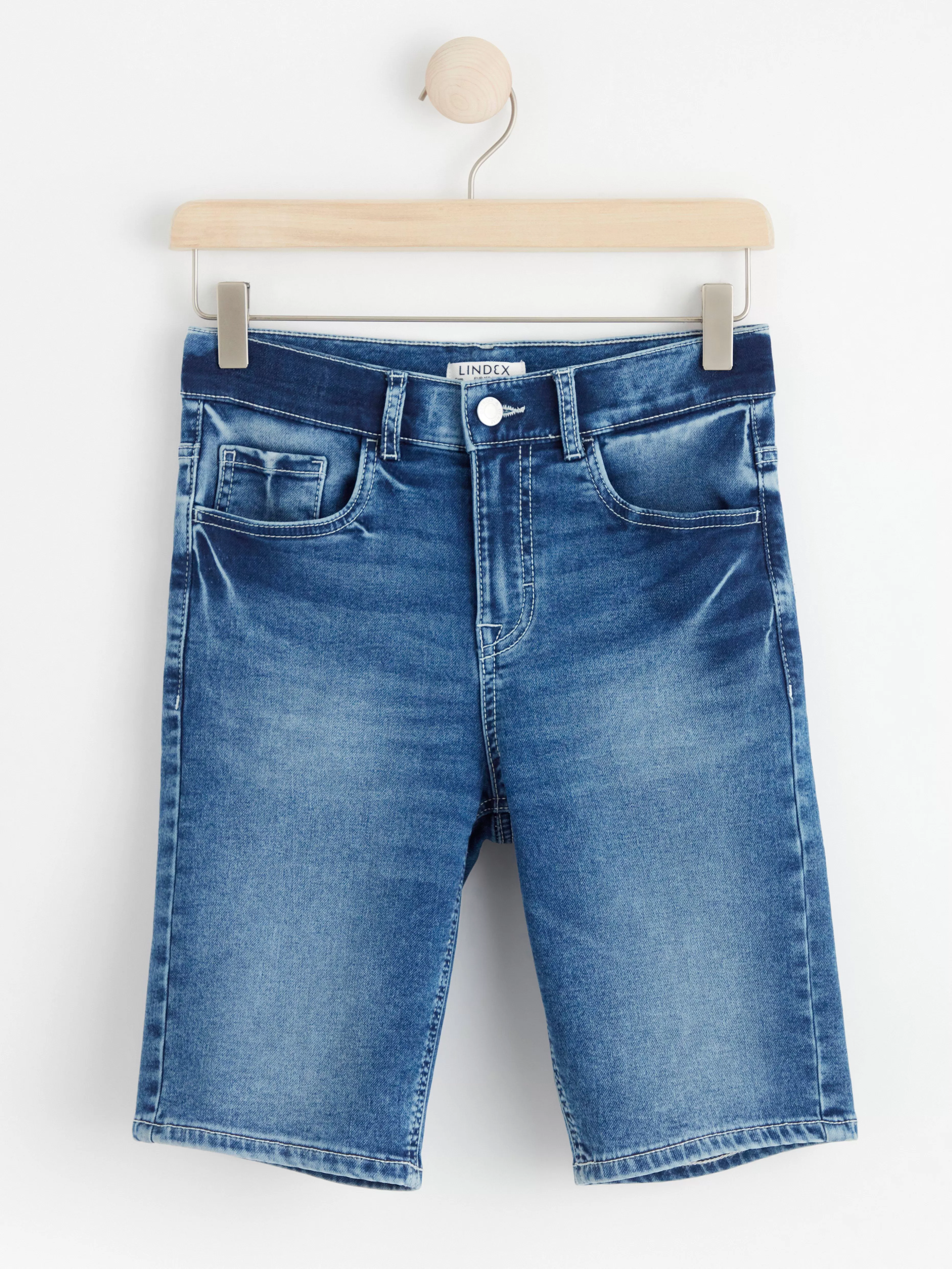 Barn Lindex Sam Jeansshorts Med Normalhog Midja Och Smal Passform