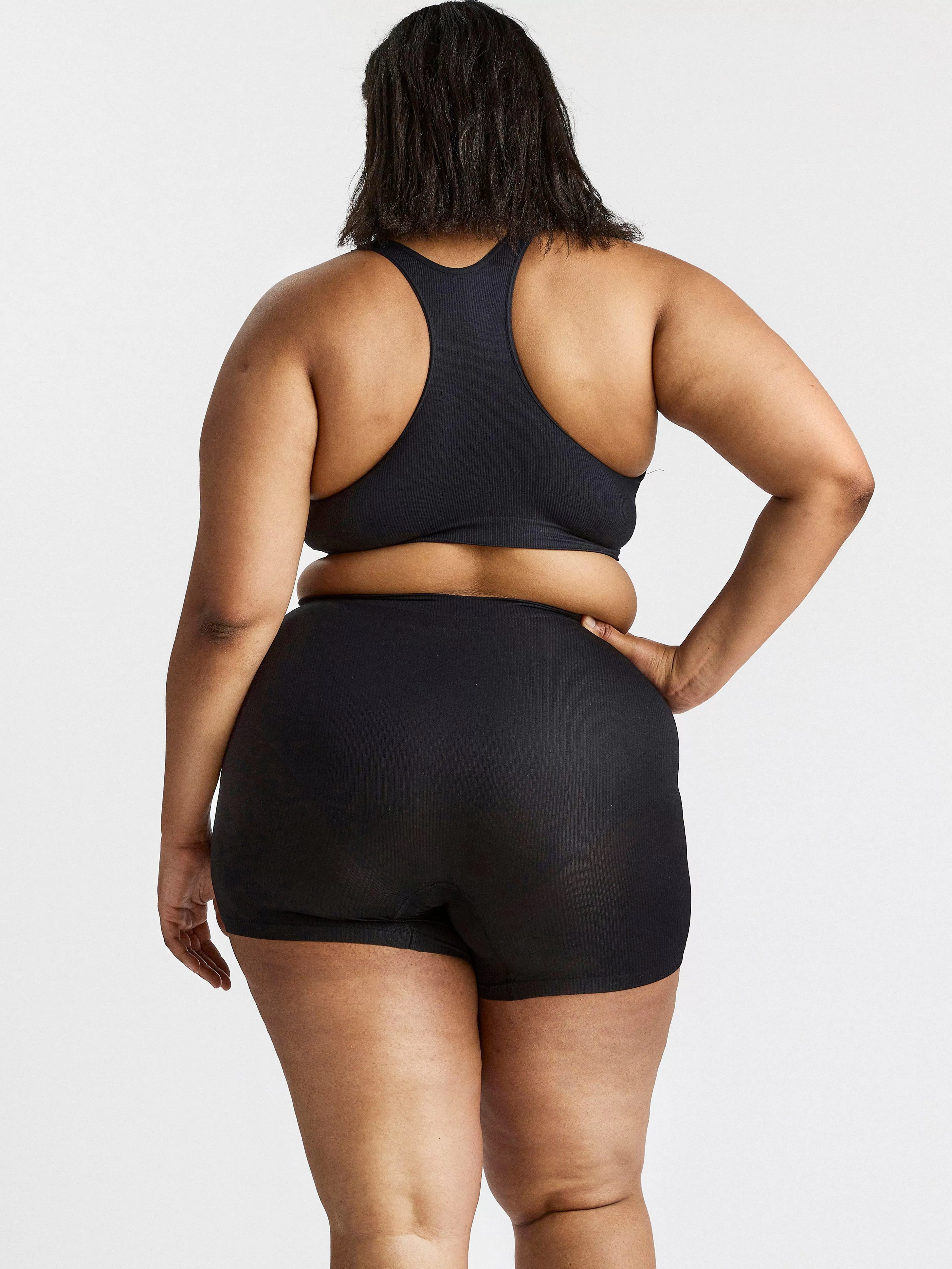 Dam Lindex Seamless Biker Trosa Med Hog Midja