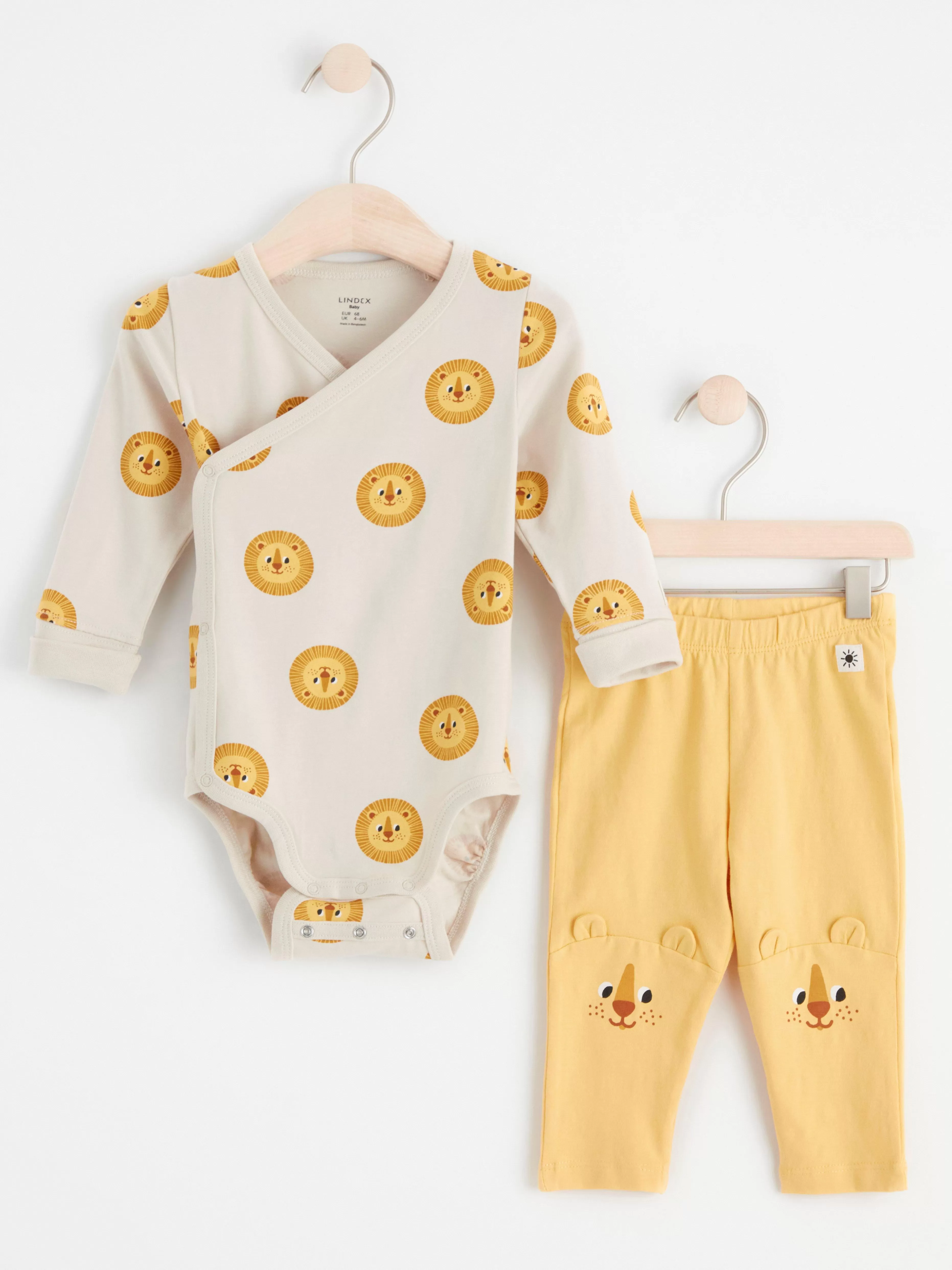 Bebis Lindex Set Med Omlottbody Och Leggings