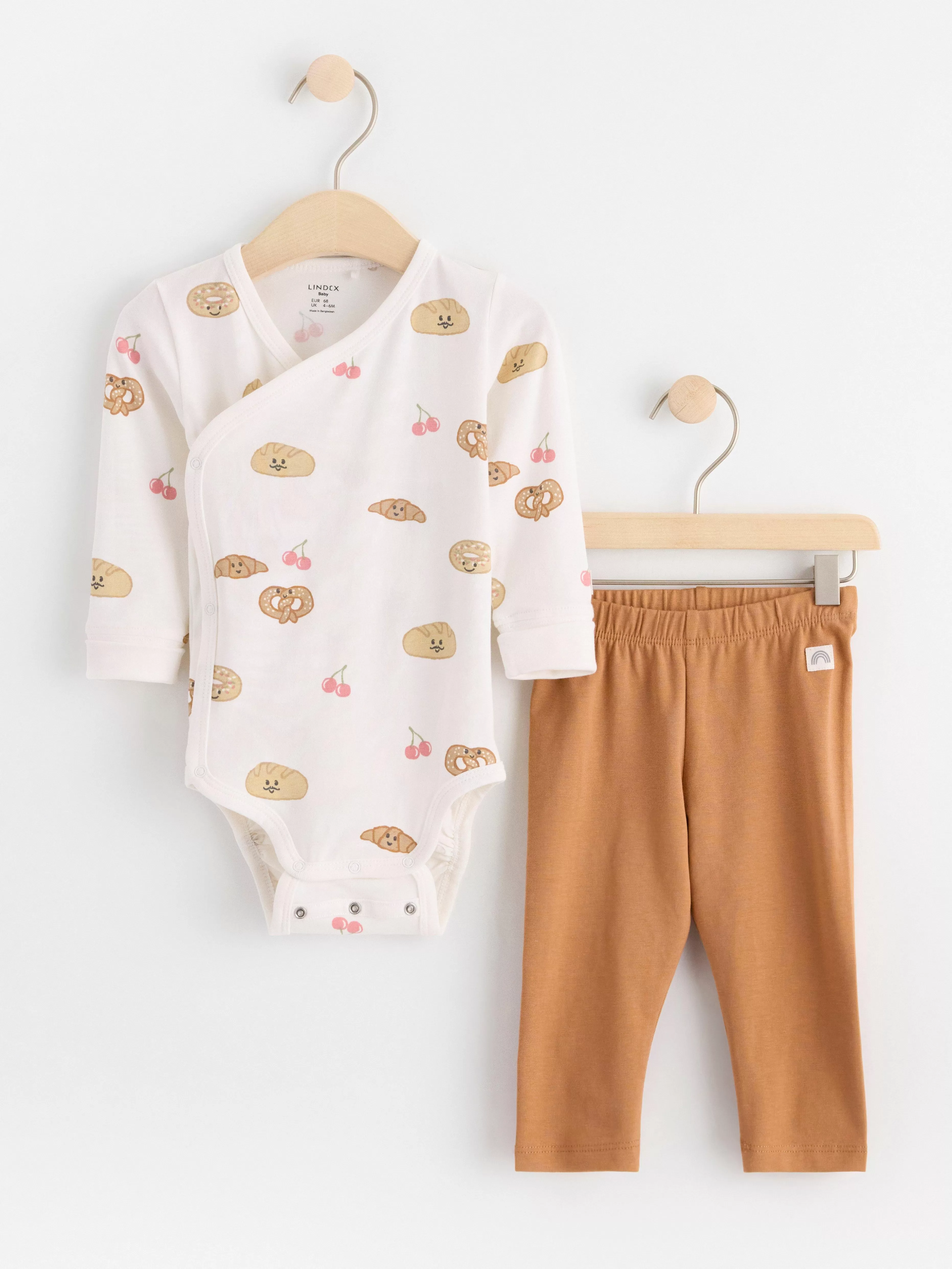 Bebis Lindex Set Med Omlottbody Och Leggings