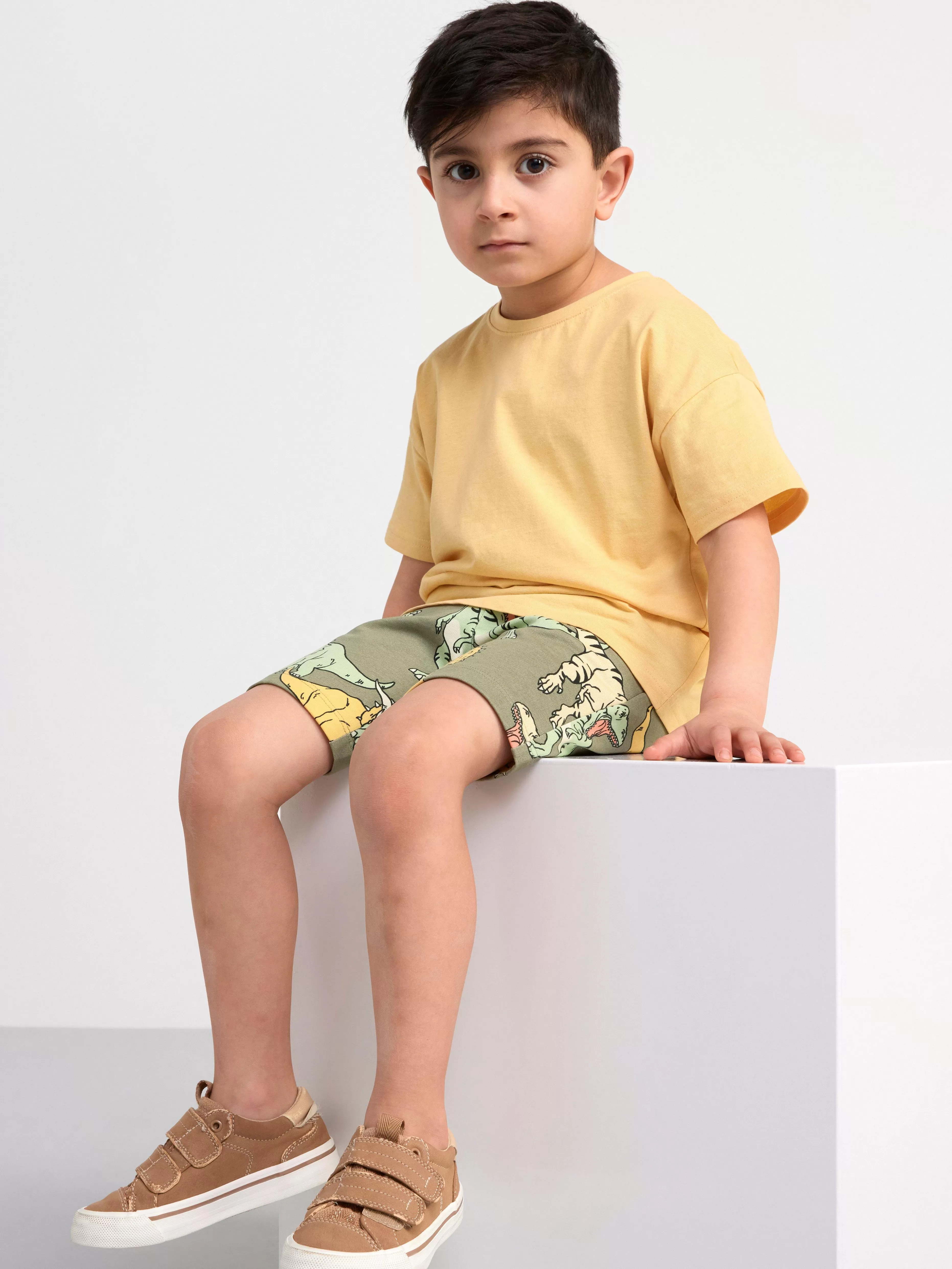 Barn Lindex Shorts Med Dinosaurier