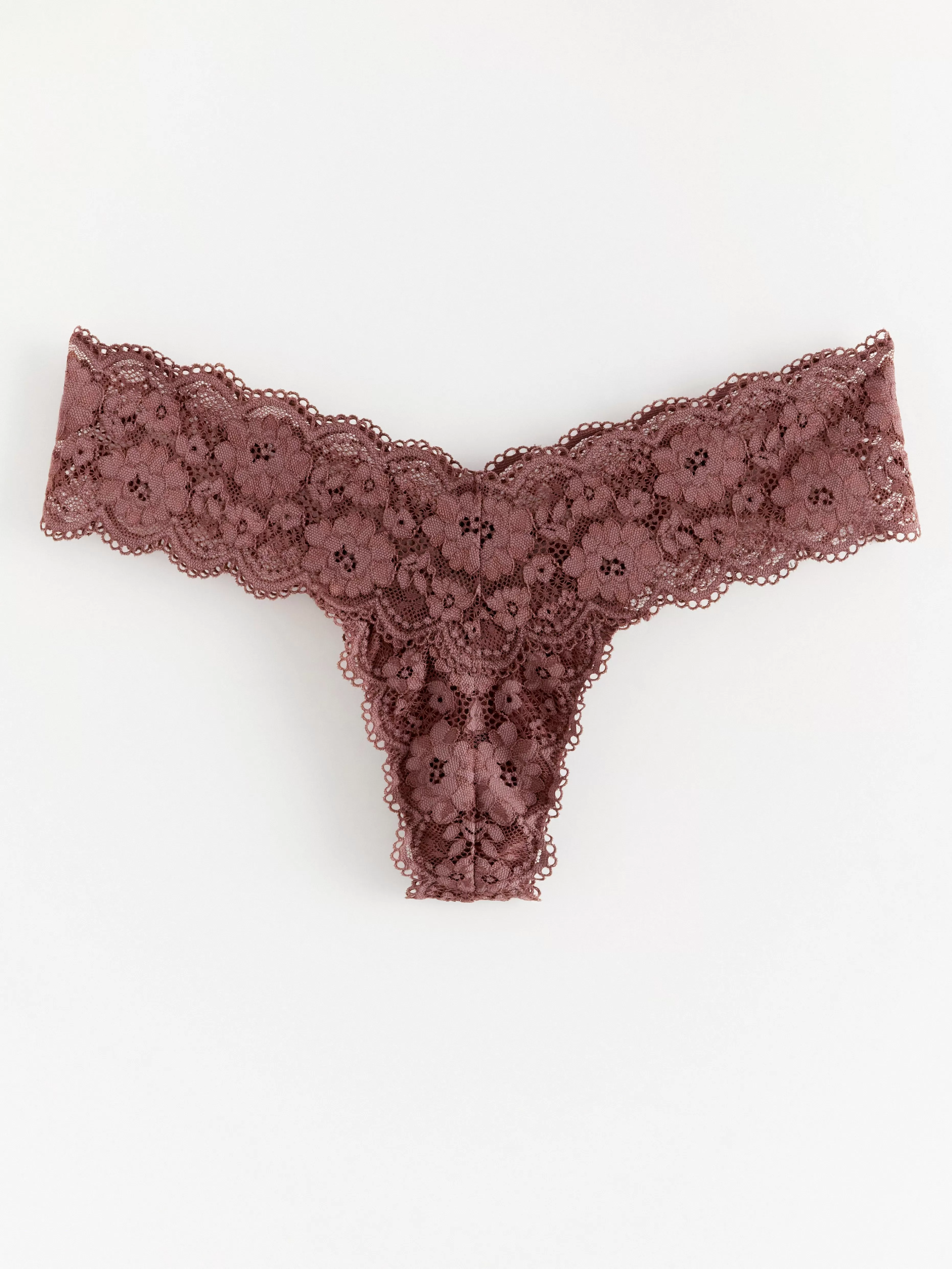Dam Lindex Stringtrosa Low Med Spets