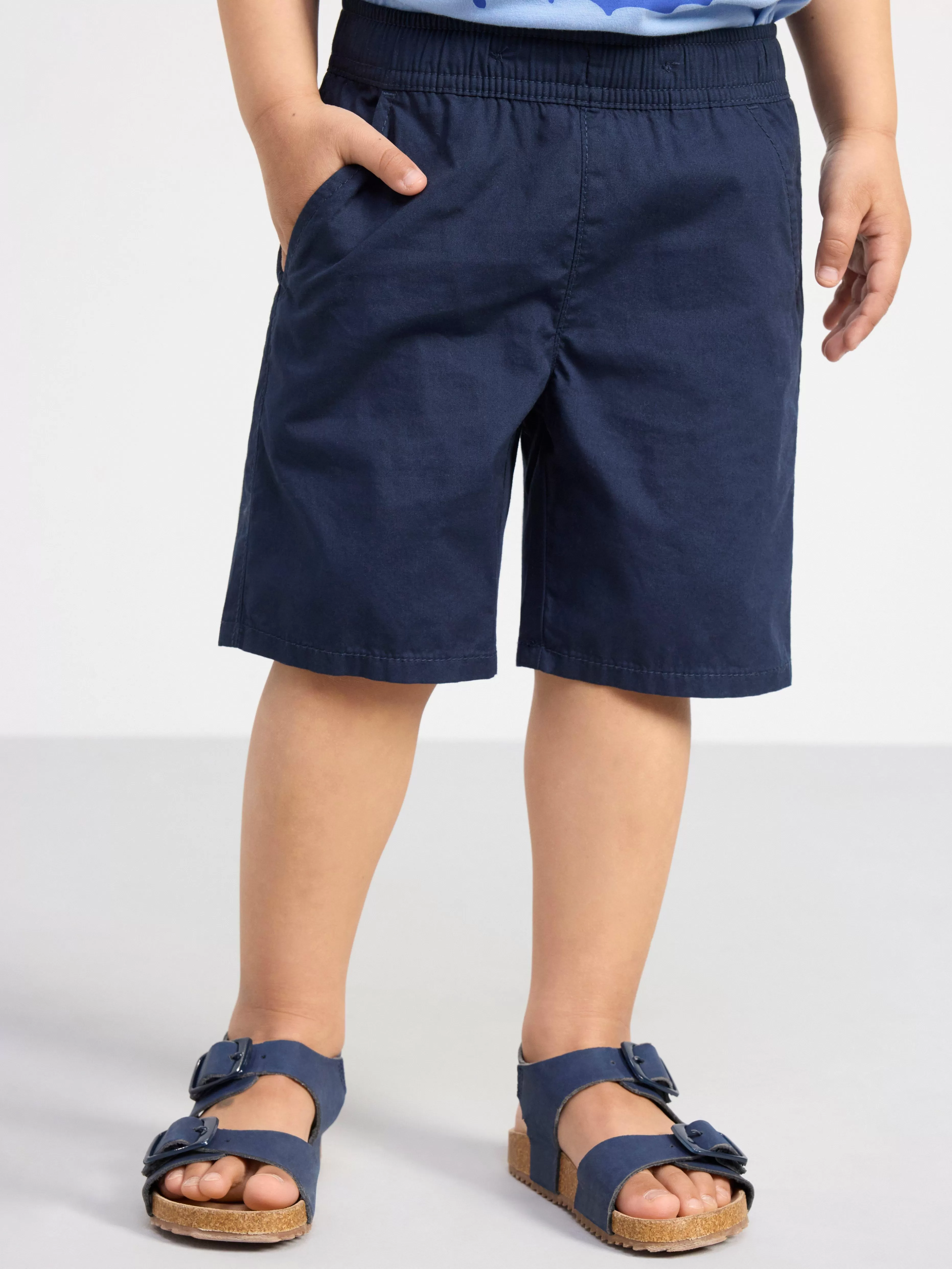 Barn Lindex Sven Poplinshorts Med Raka Ben Och Normalhog Midja