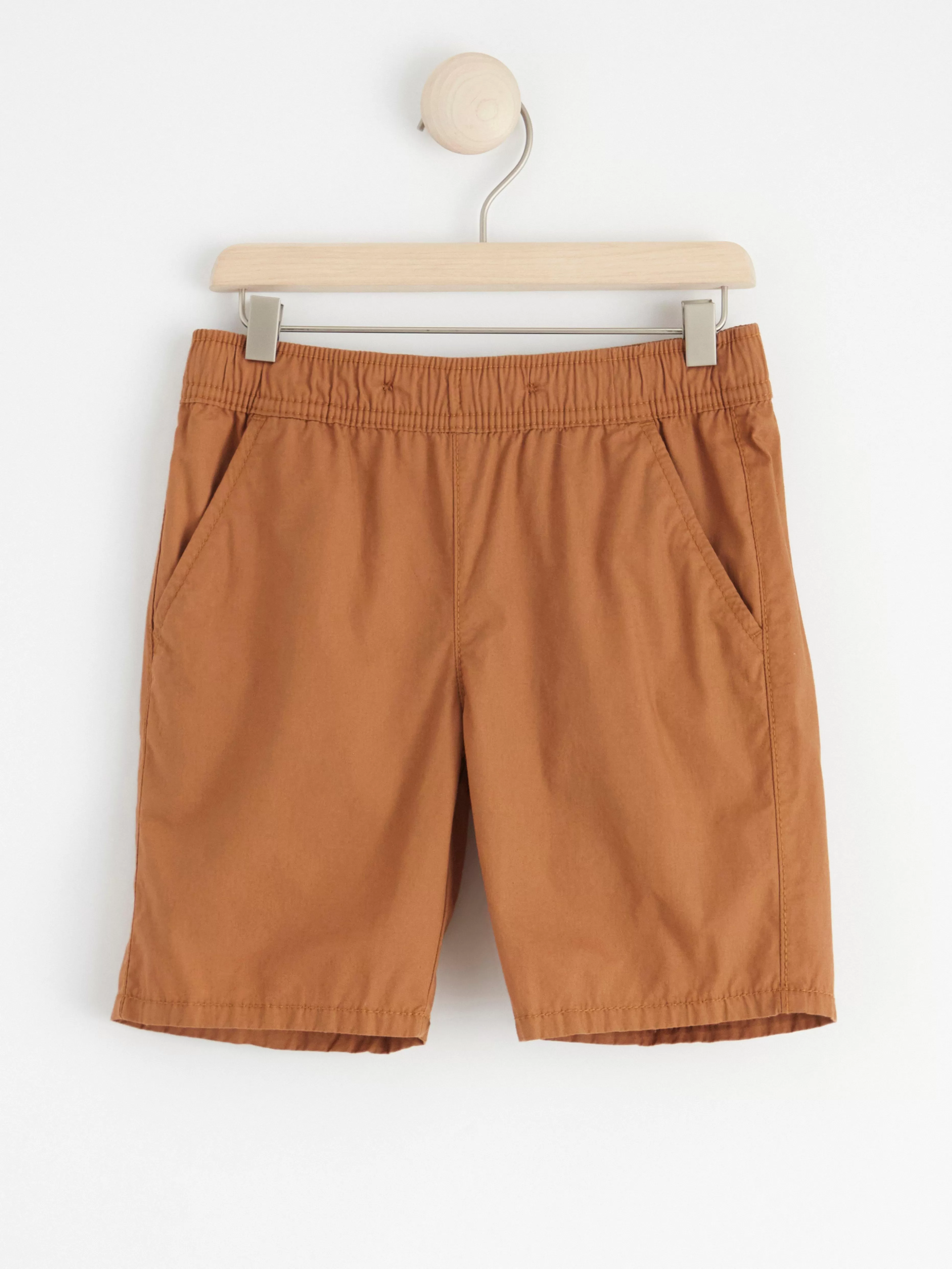 Barn Lindex Sven Poplinshorts Med Raka Ben Och Normalhog Midja