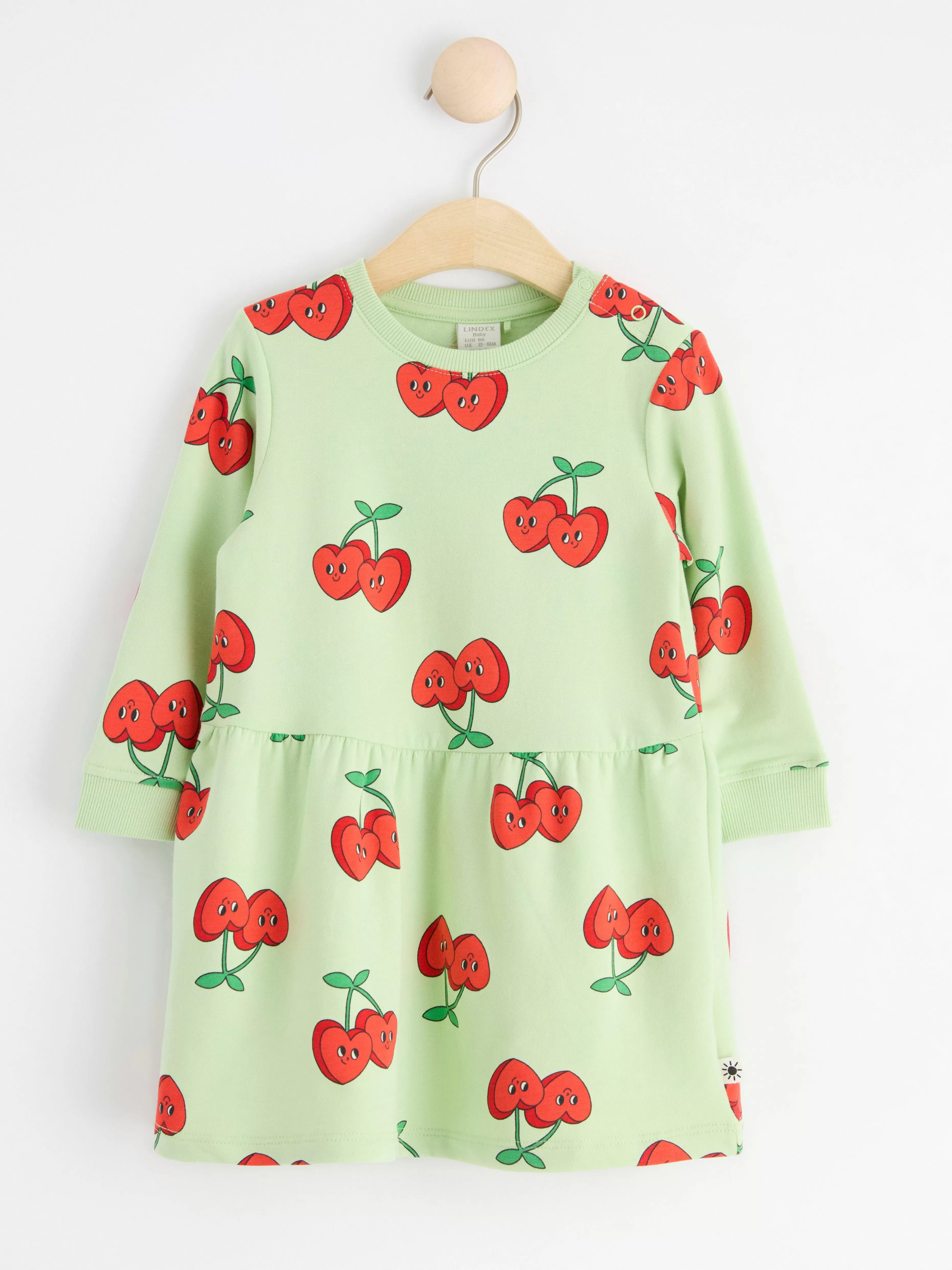 Bebis Lindex Sweatshirtklanning Med Korsbarshjartan