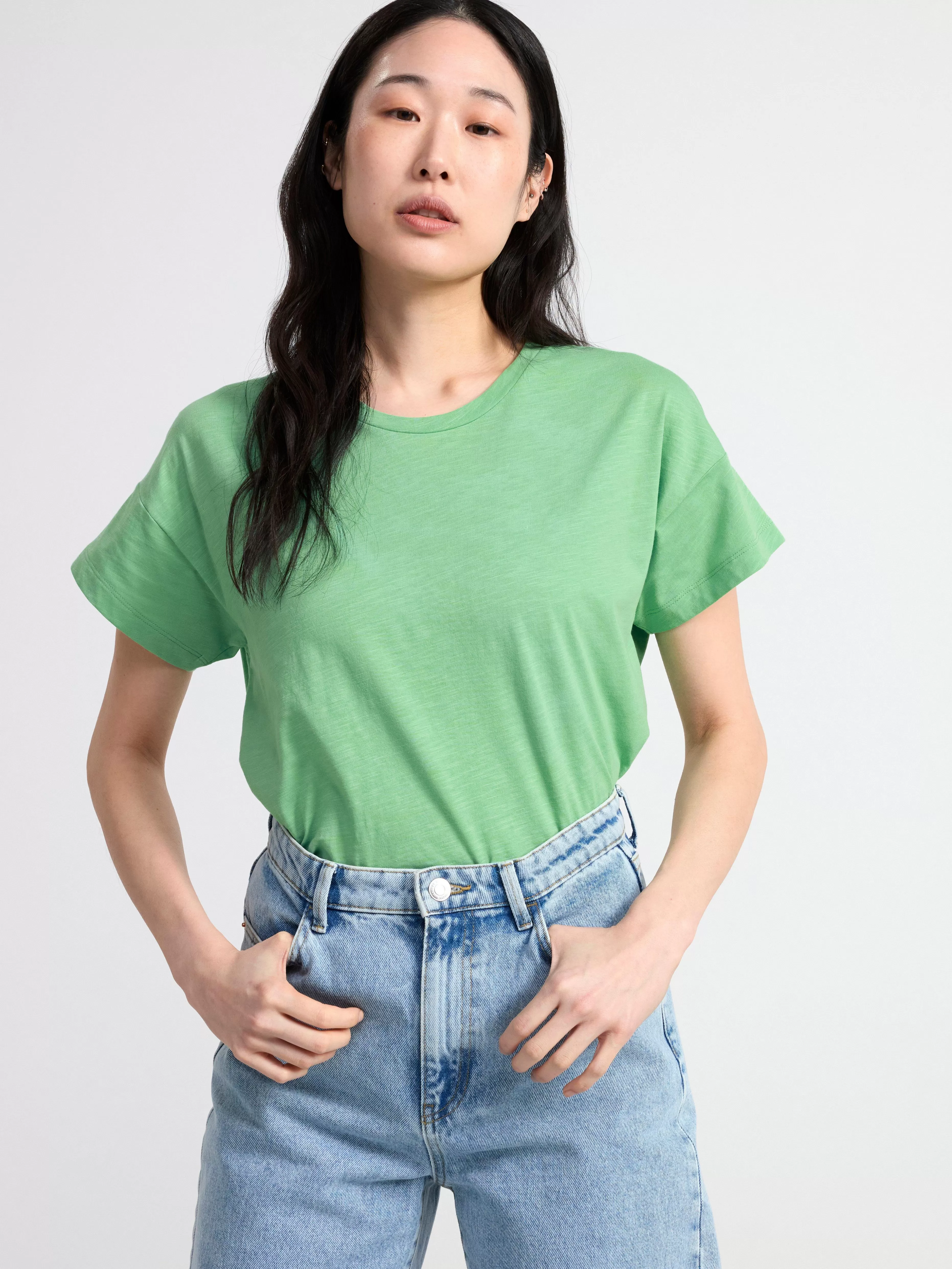 Dam Lindex T-Shirt I Bomull