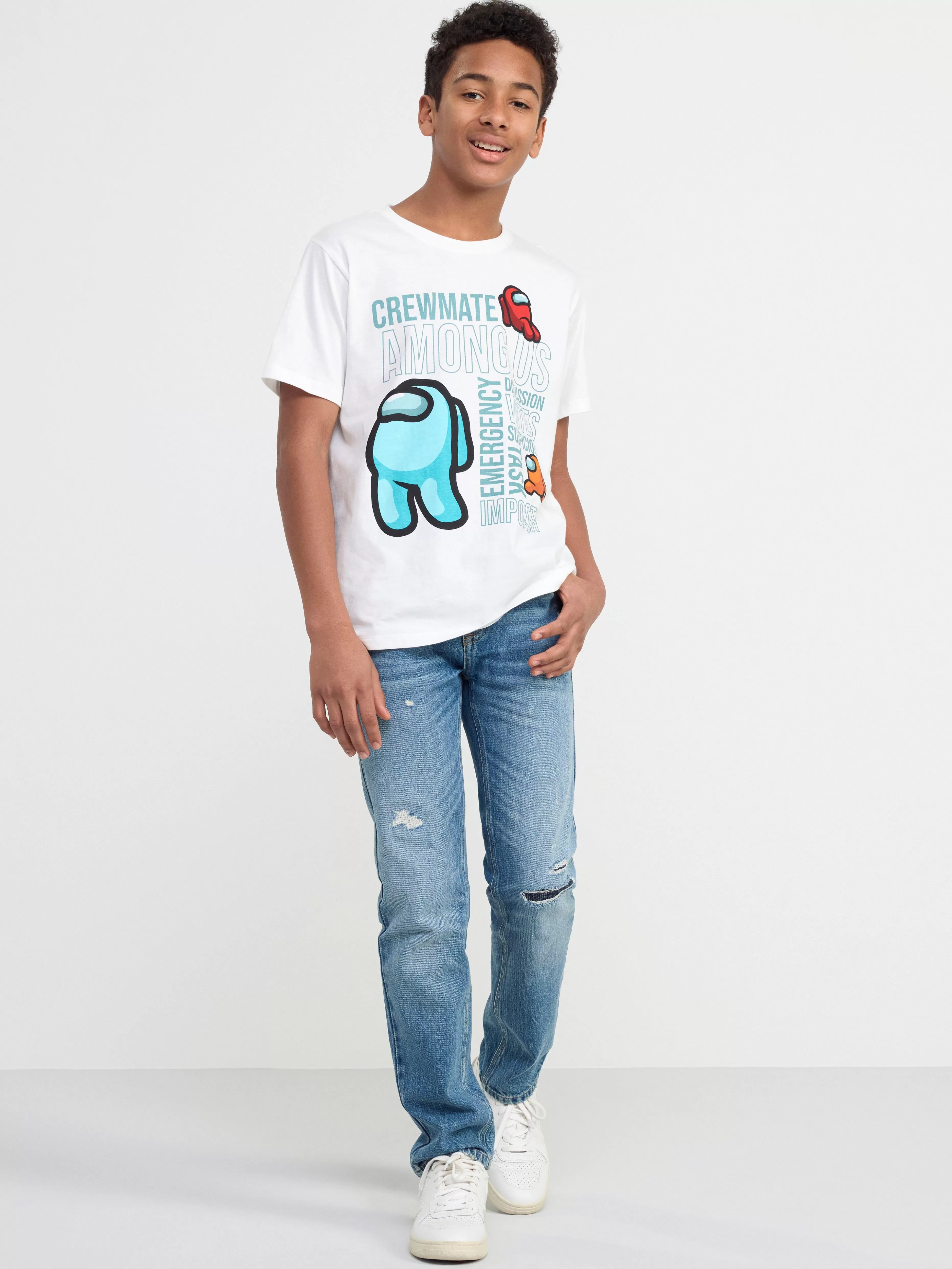 Barn Lindex T-Shirt Med Among Us
