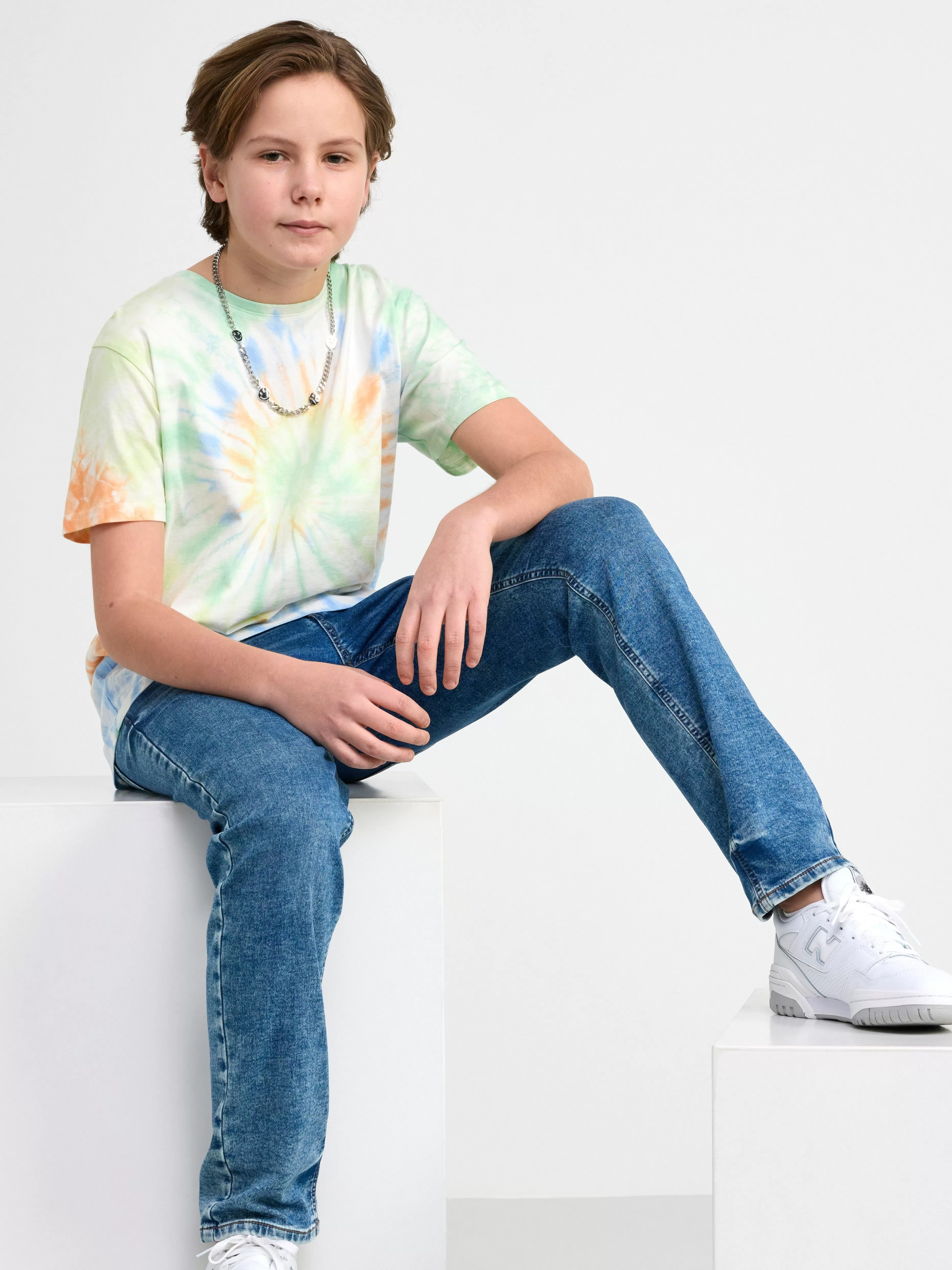 Barn Lindex T-Shirt Med Batikmonster
