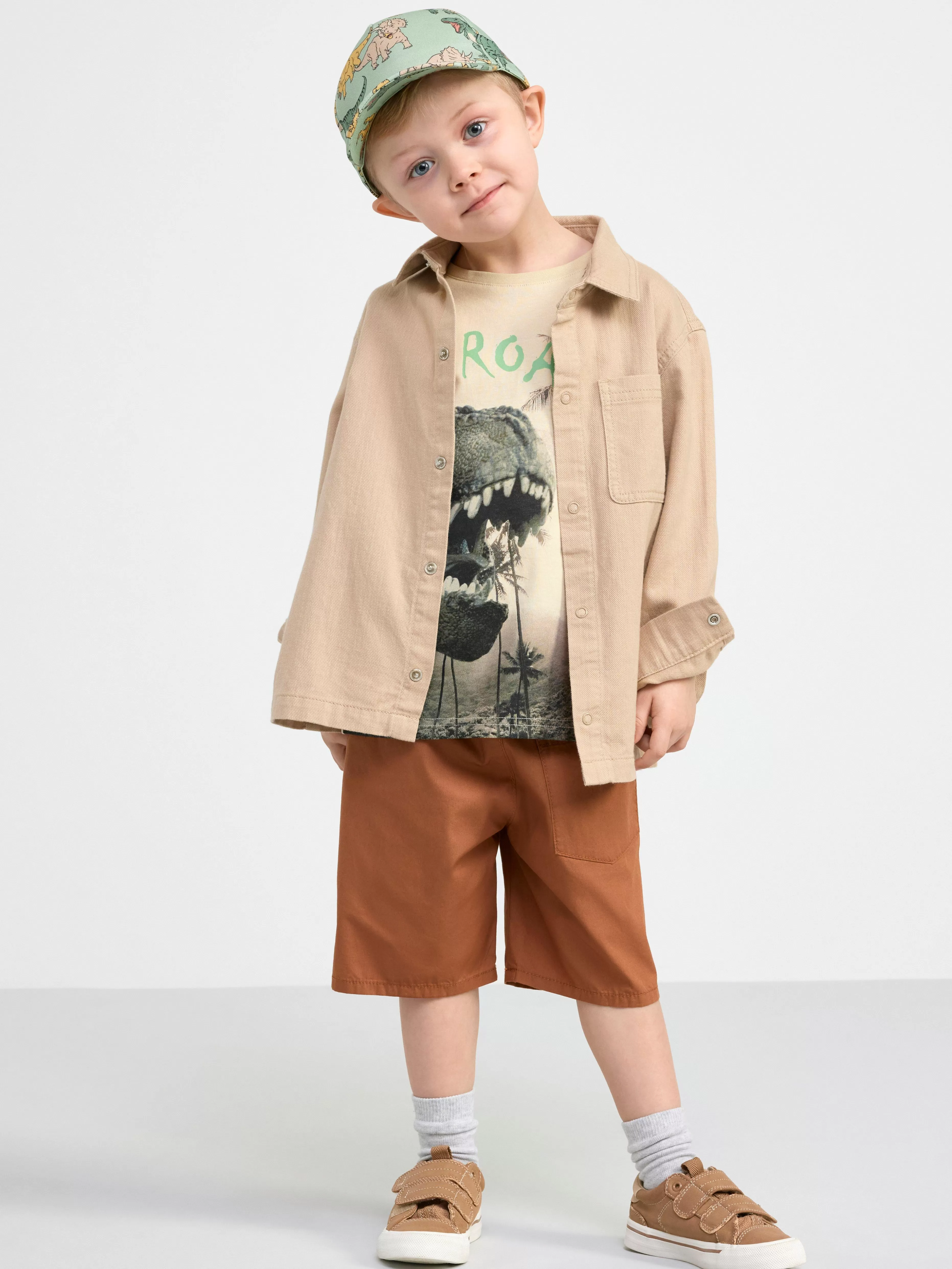 Barn Lindex T-Shirt Med Dinosaurie