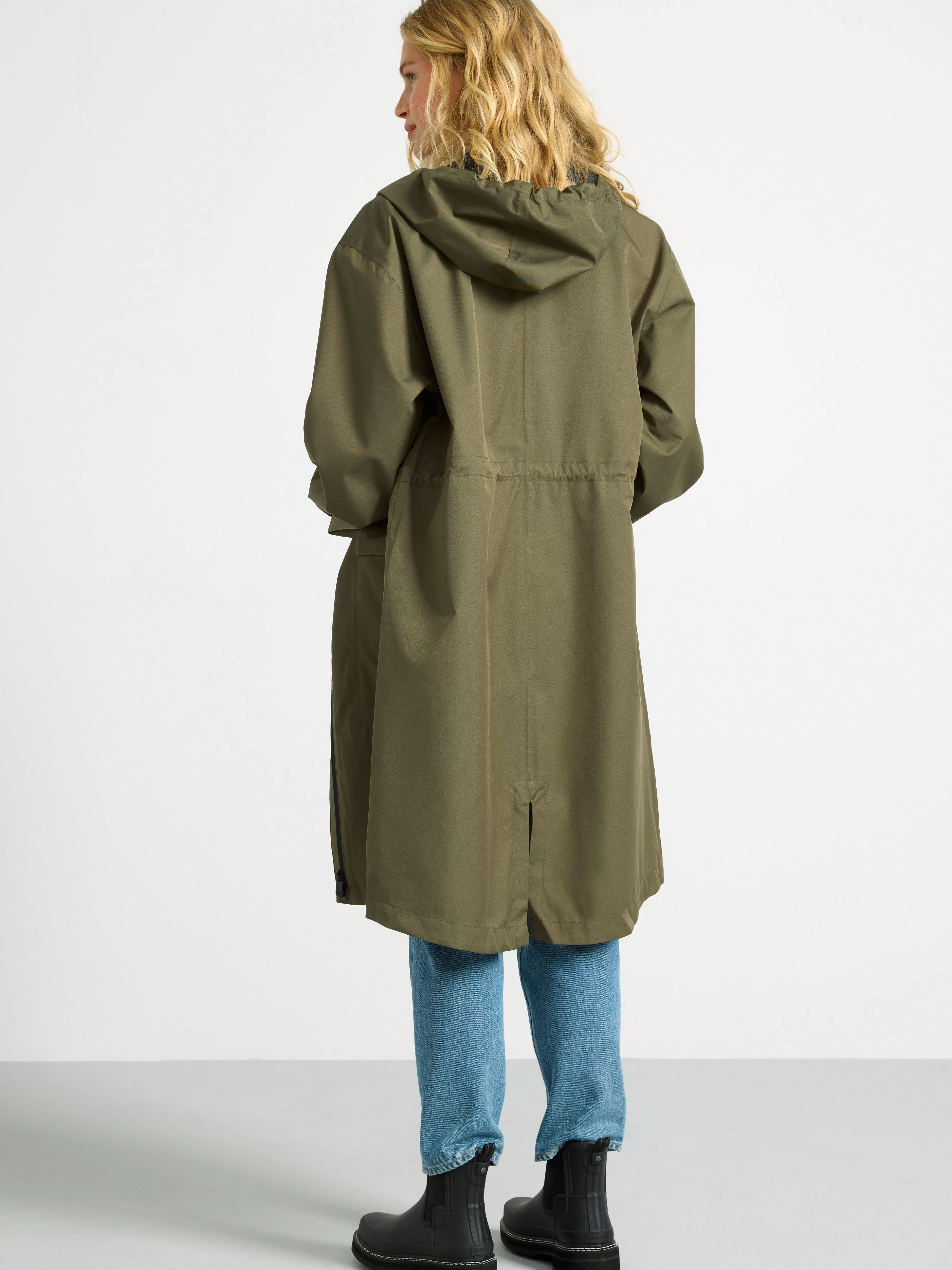 Dam Lindex Vattentat Parkas Med Huva