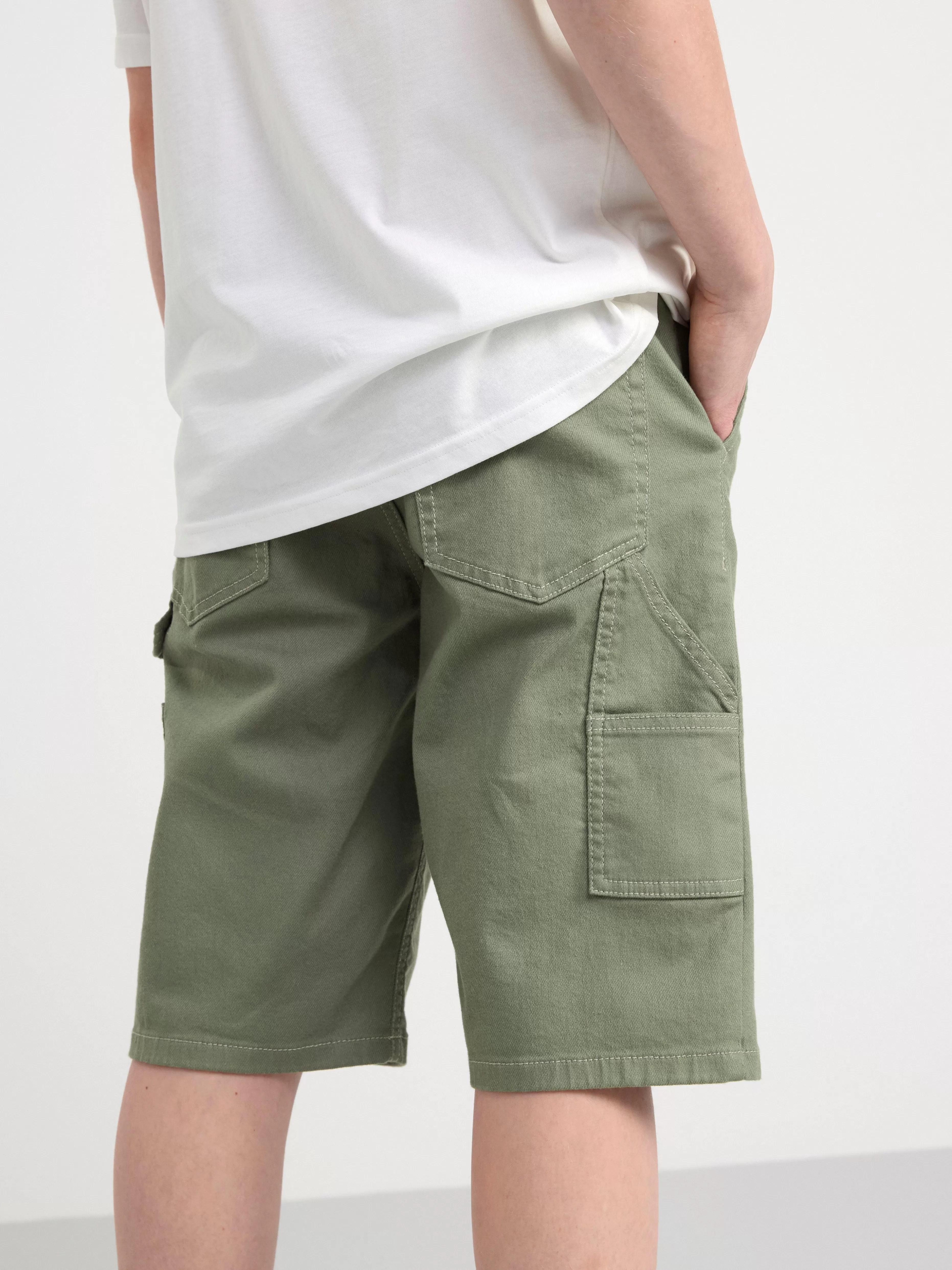 Barn Lindex Vilgot Vida Shorts Med Normalhog Midja I Bomullstwill