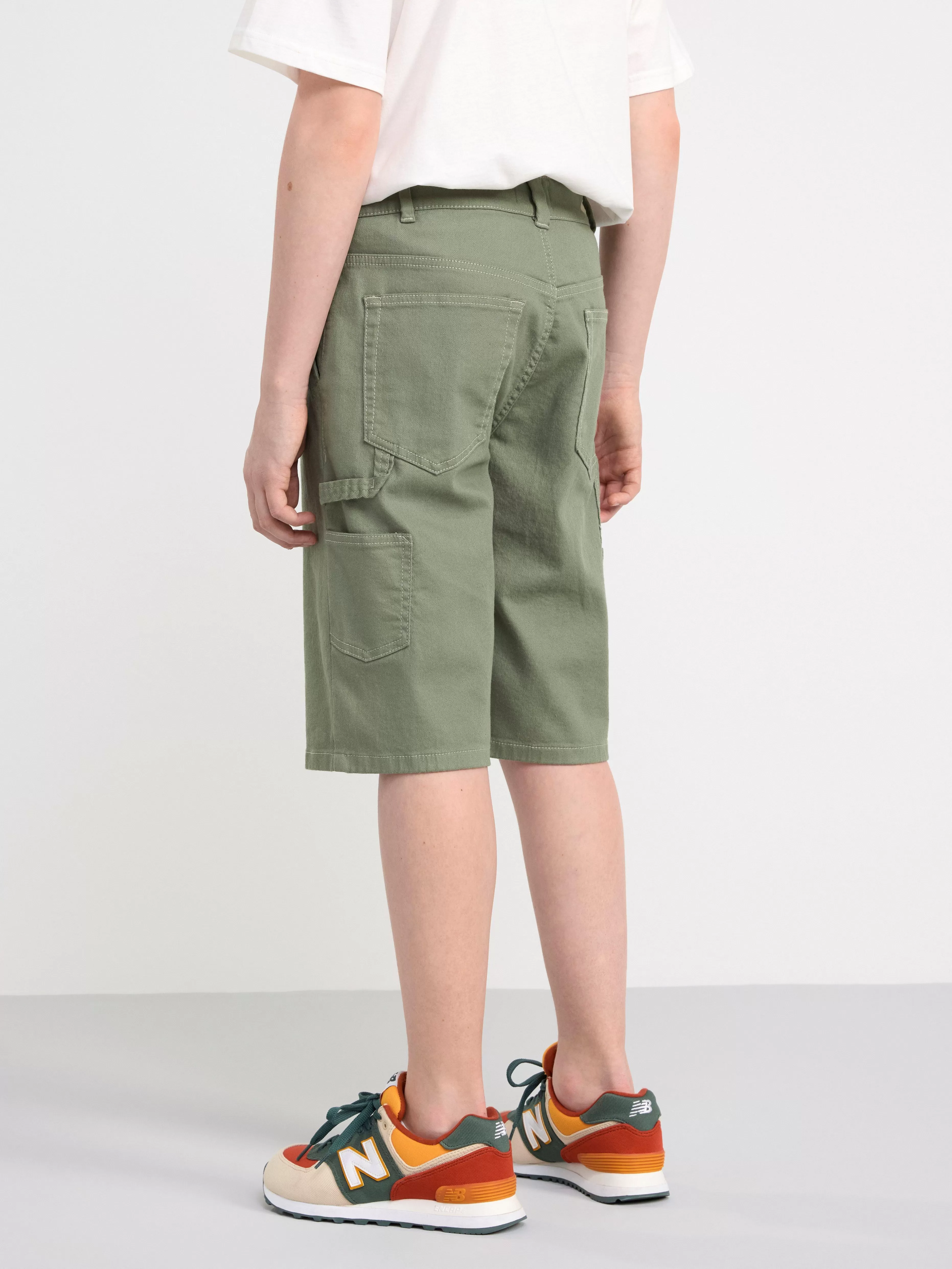 Barn Lindex Vilgot Vida Shorts Med Normalhog Midja I Bomullstwill